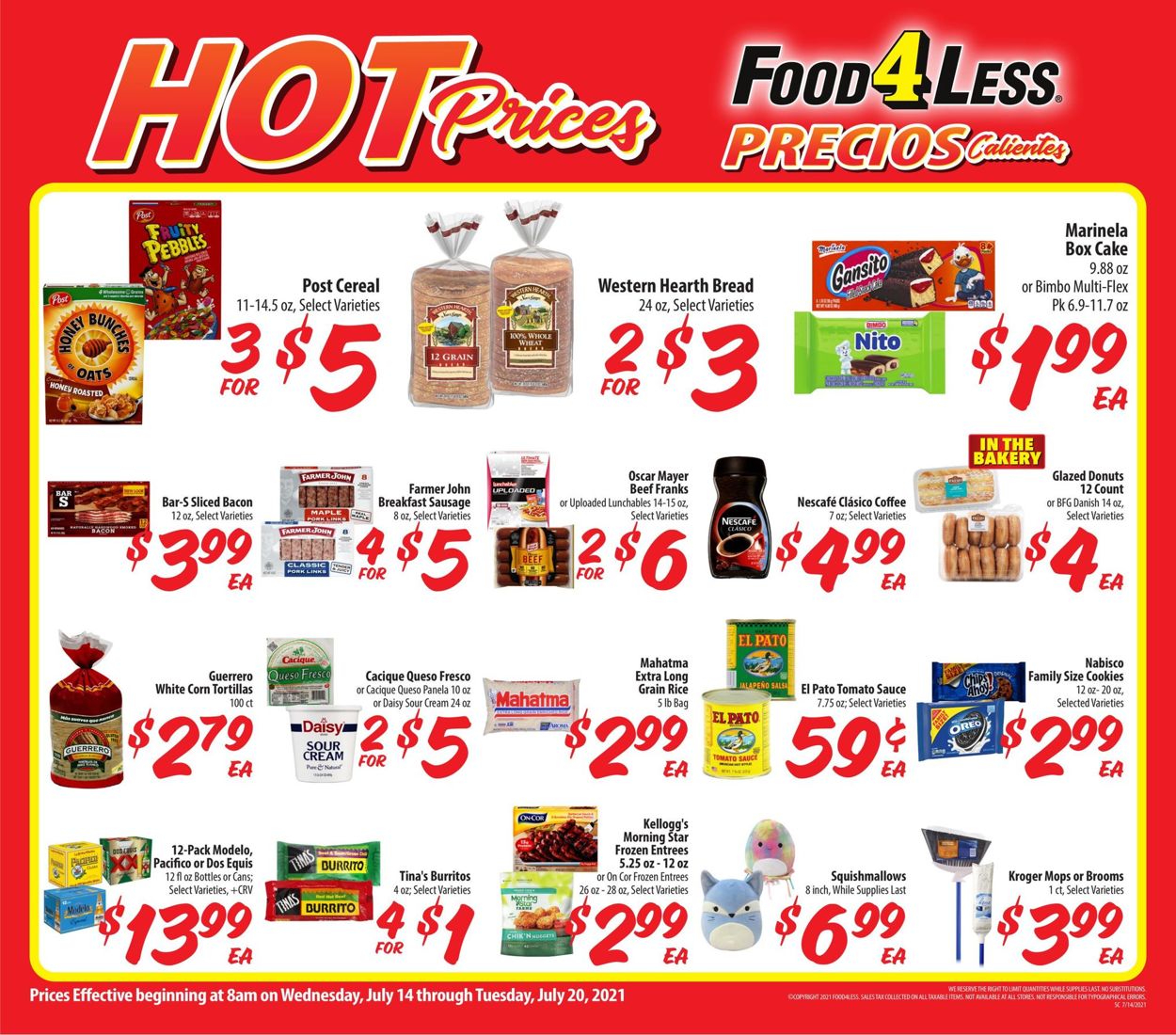 Food 4 Less Ad from 07/14/2021