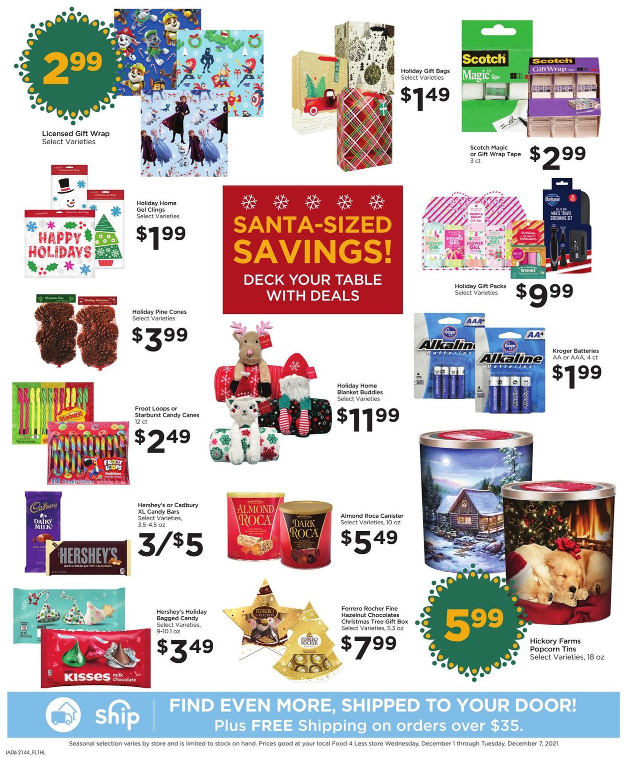 Food 4 Less Ad from 12/01/2021
