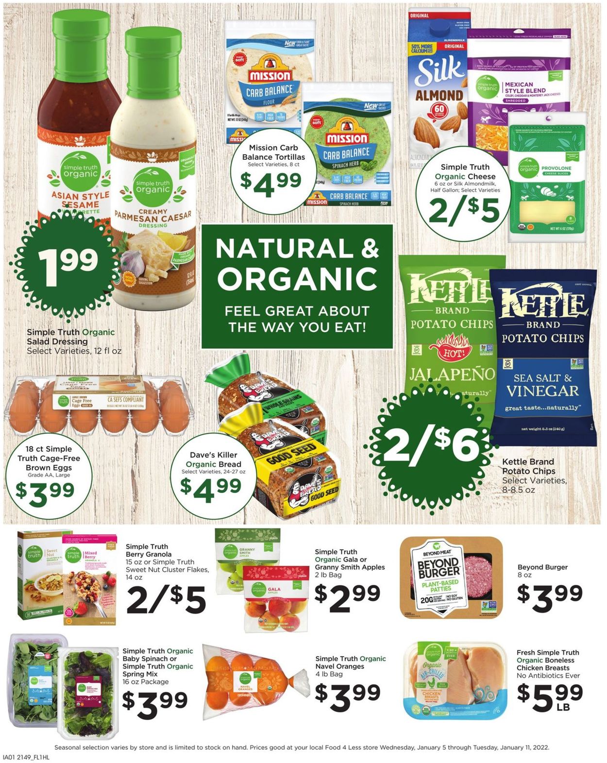 Food 4 Less Ad from 01/05/2022