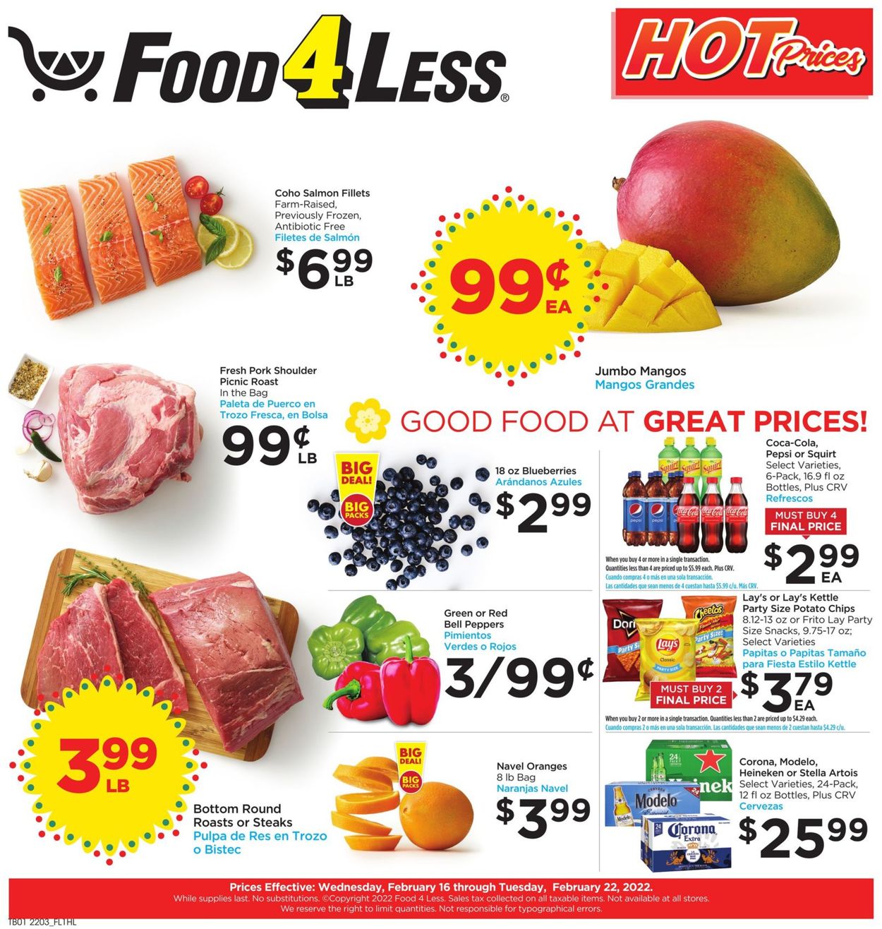 Food 4 Less Ad from 02/16/2022