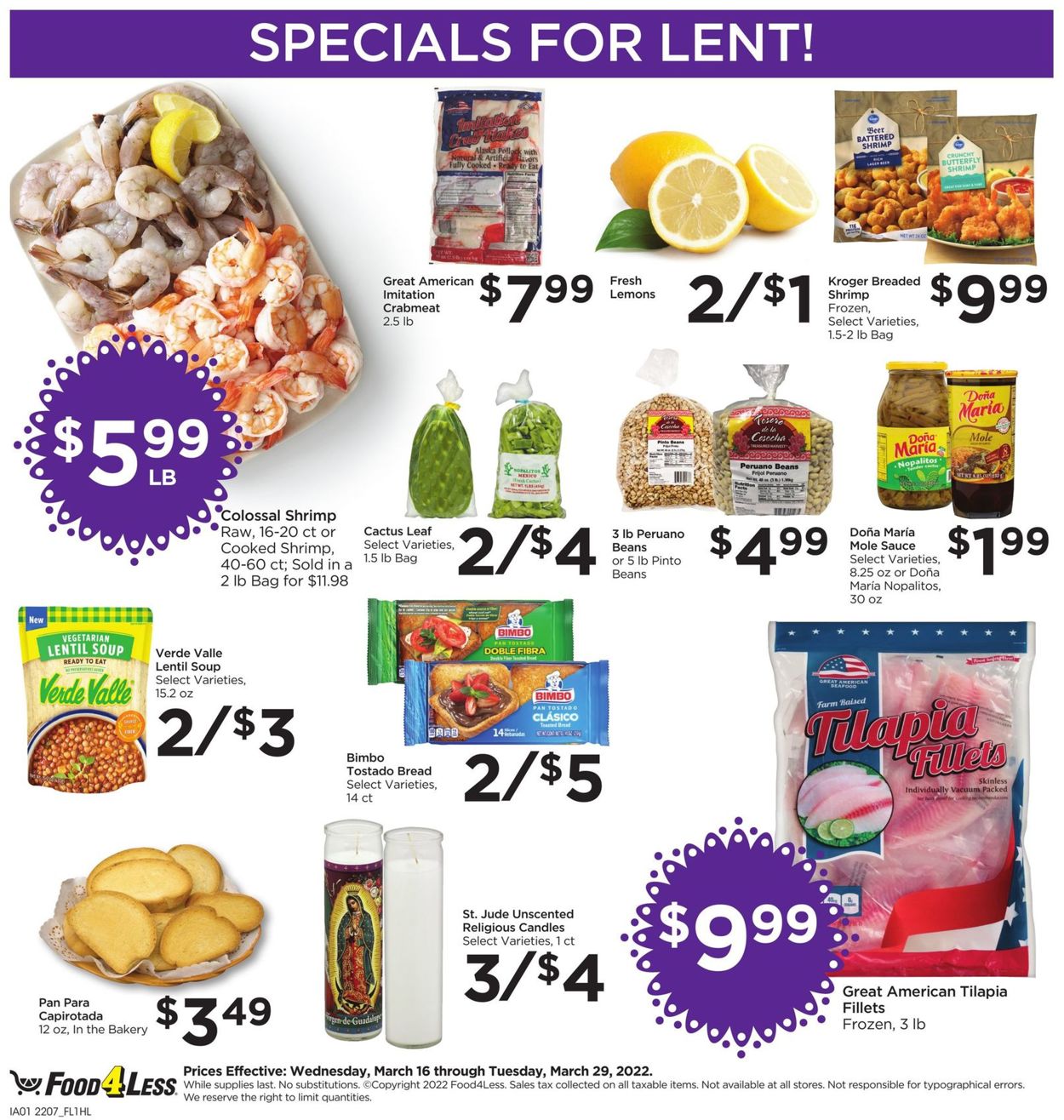 Food 4 Less Ad from 03/16/2022
