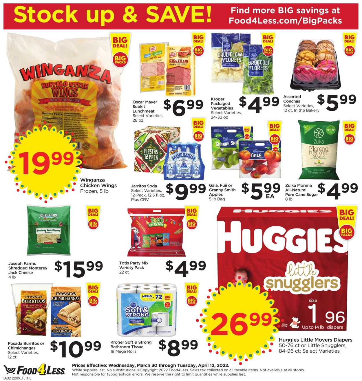 Food 4 Less Ad from 04/06/2022