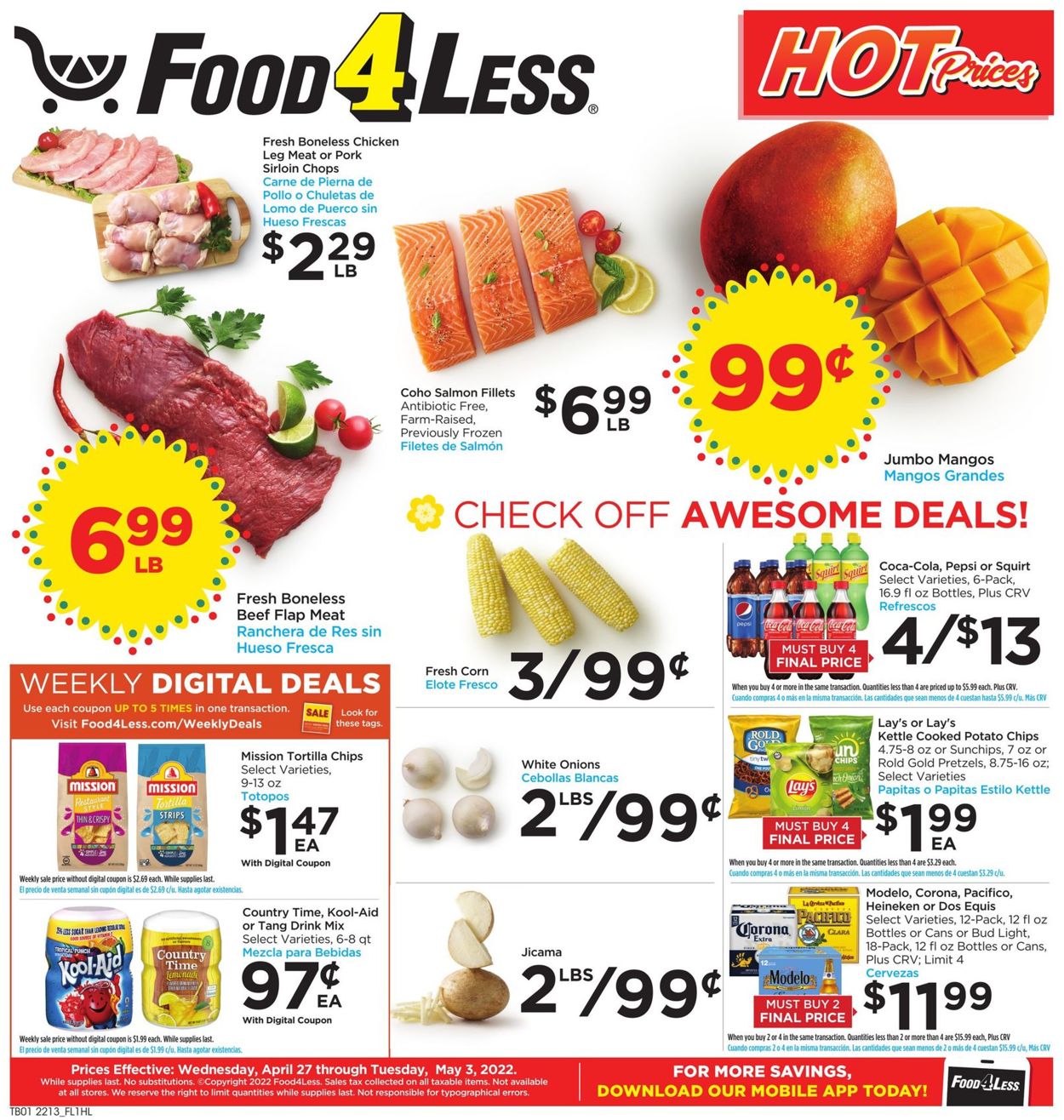 Food 4 Less Ad from 04/27/2022