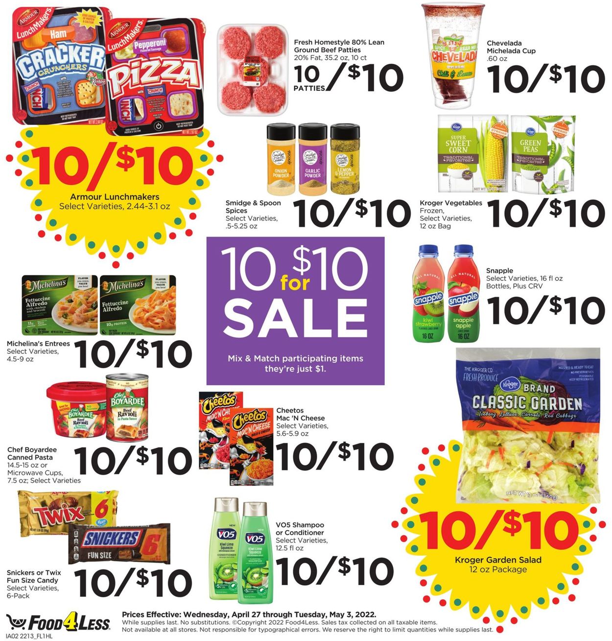 Food 4 Less Ad from 04/27/2022