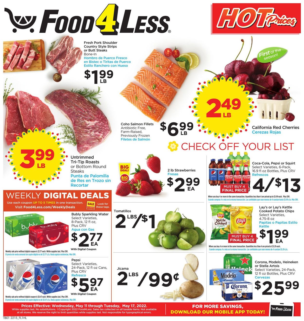Food 4 Less Ad from 05/11/2022