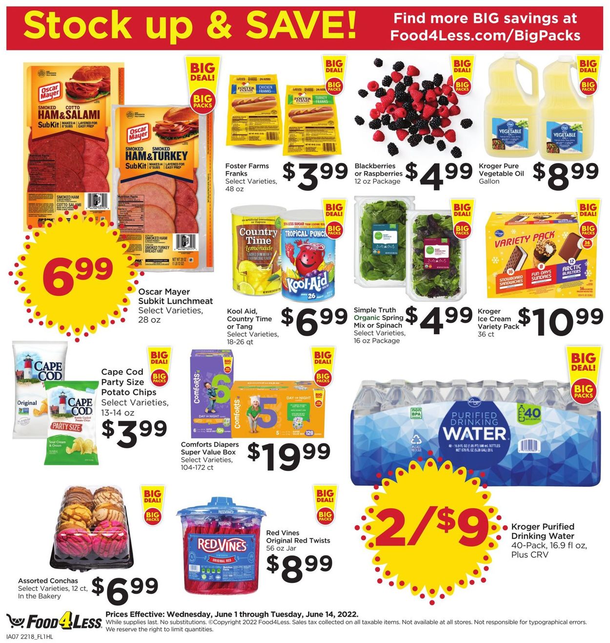 Food 4 Less Ad from 06/01/2022