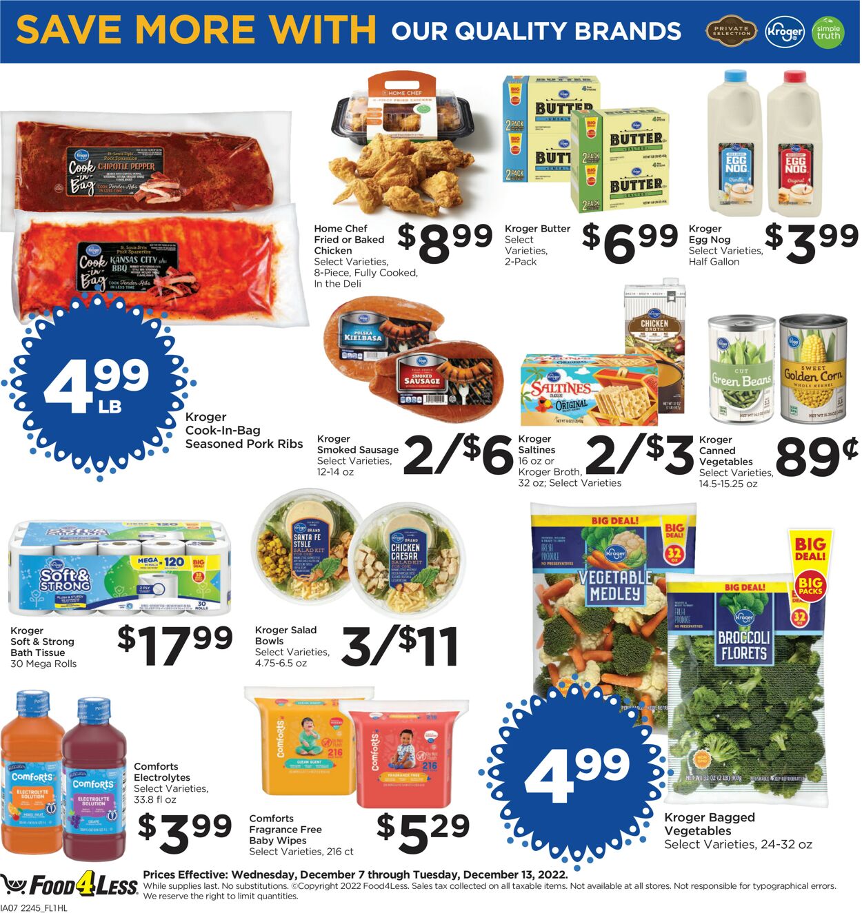 Food 4 Less Ad from 12/07/2022