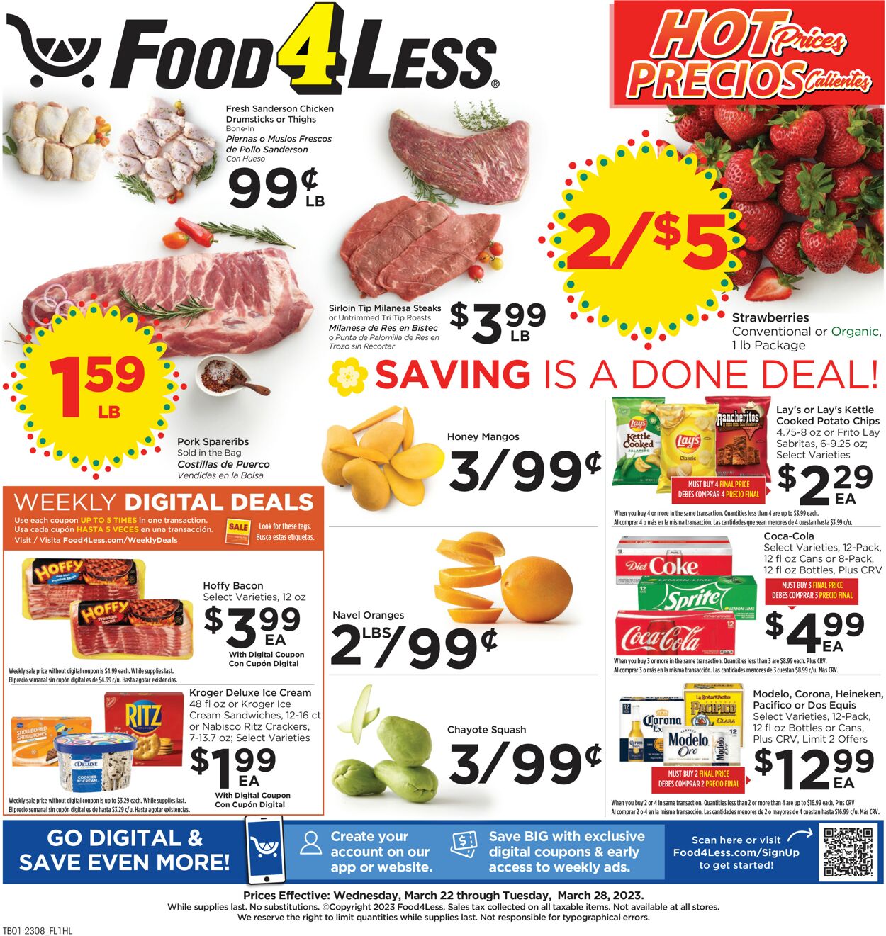 Food 4 Less Ad from 03/22/2023