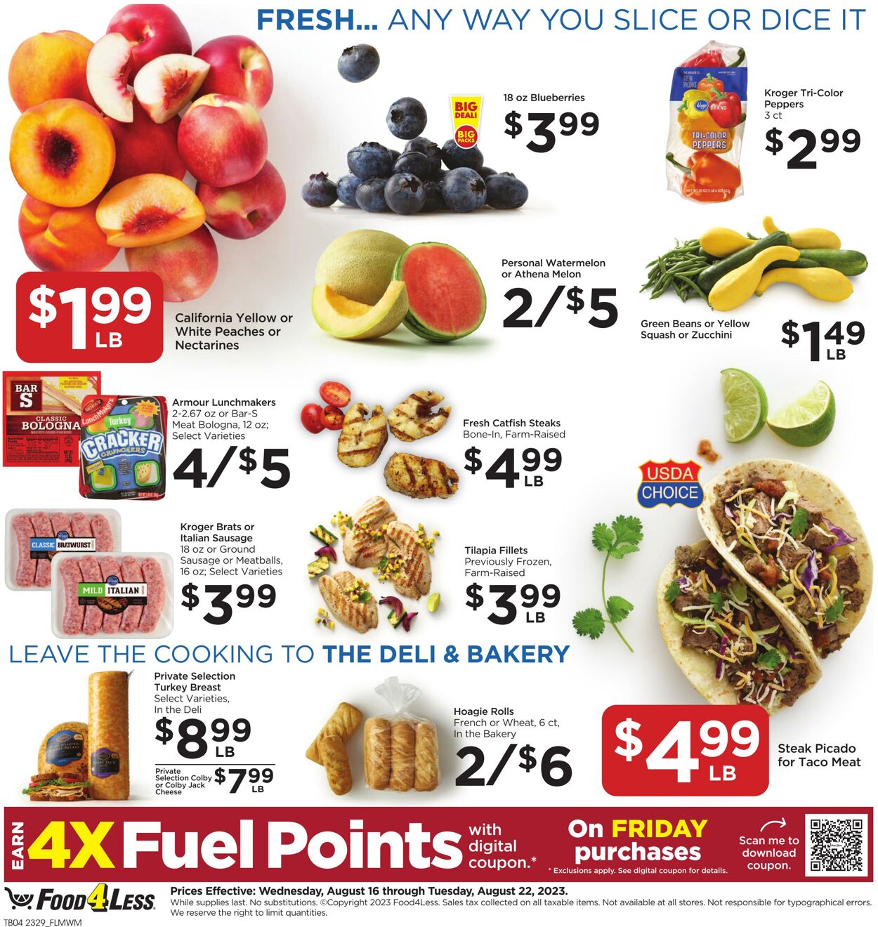 Food 4 Less Ad from 08/16/2023