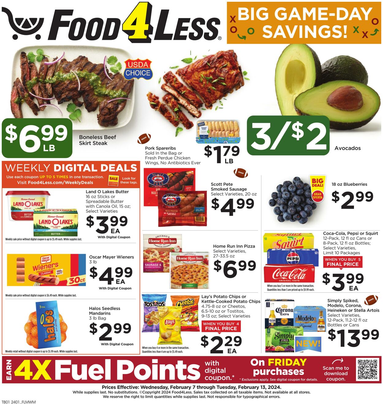 Food 4 Less Ad from 02/07/2024