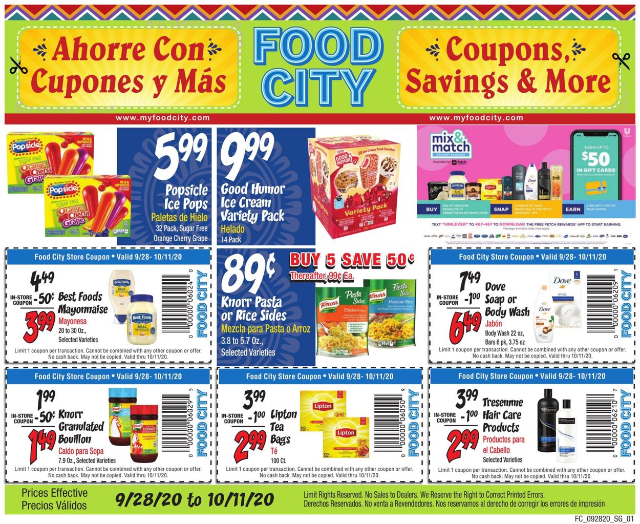 Food City Ad from 09/28/2020