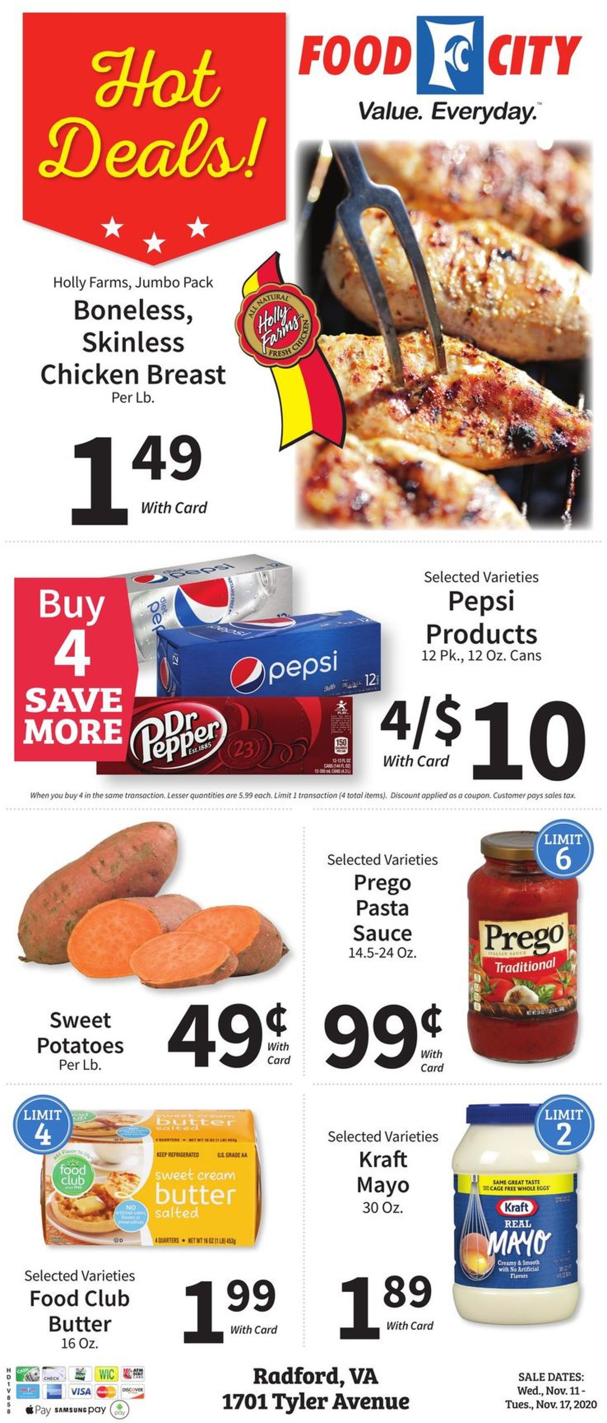 Food City Ad from 11/11/2020
