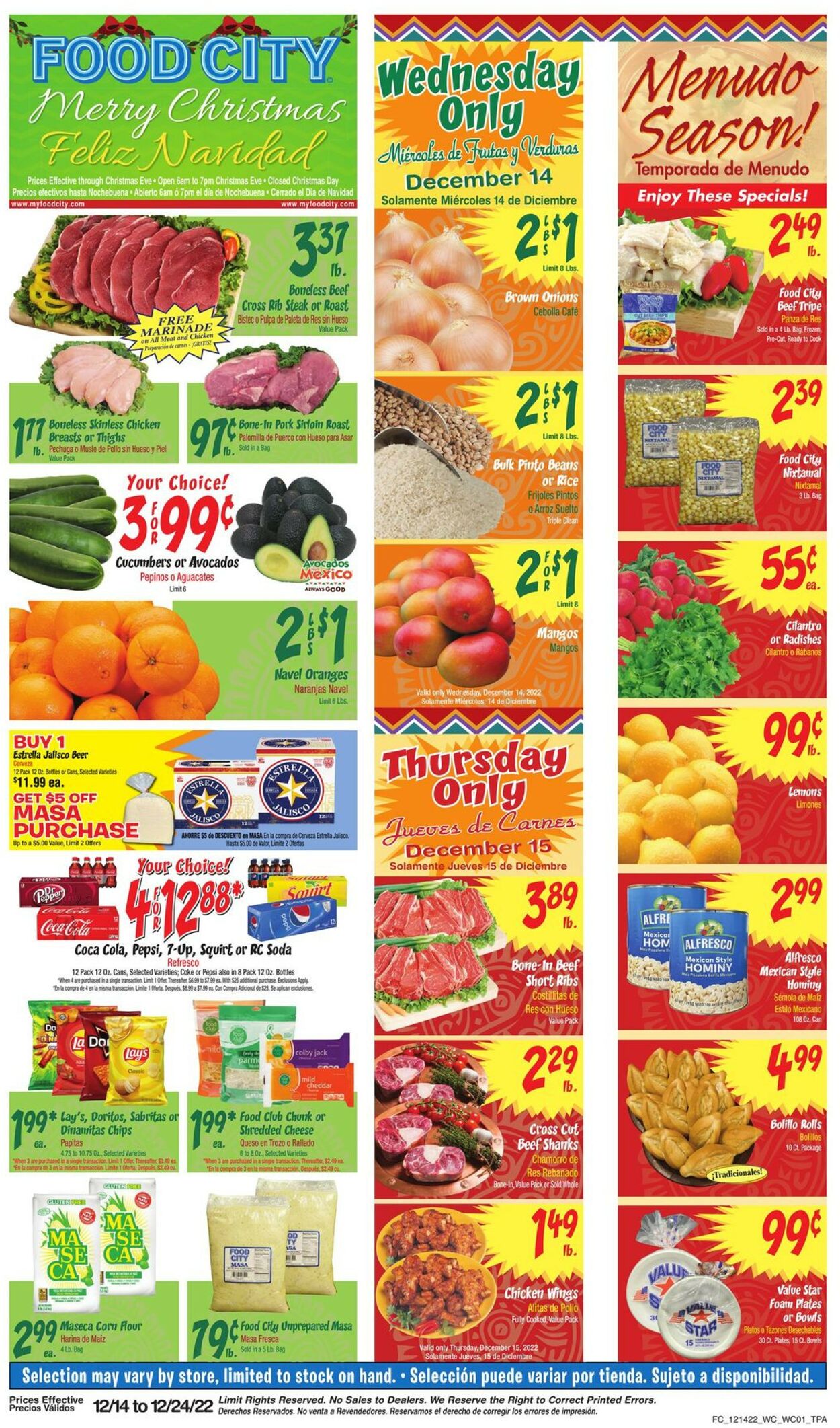 Food City Ad from 12/14/2022