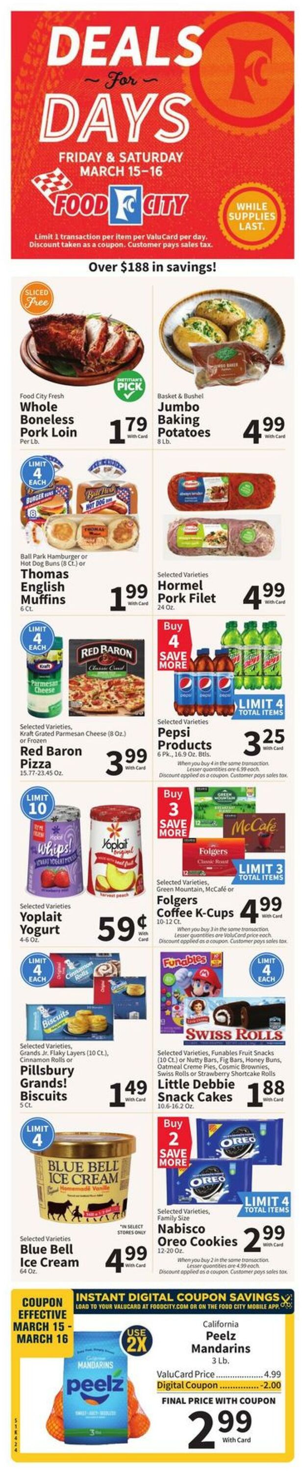 Food City Ad from 03/13/2024