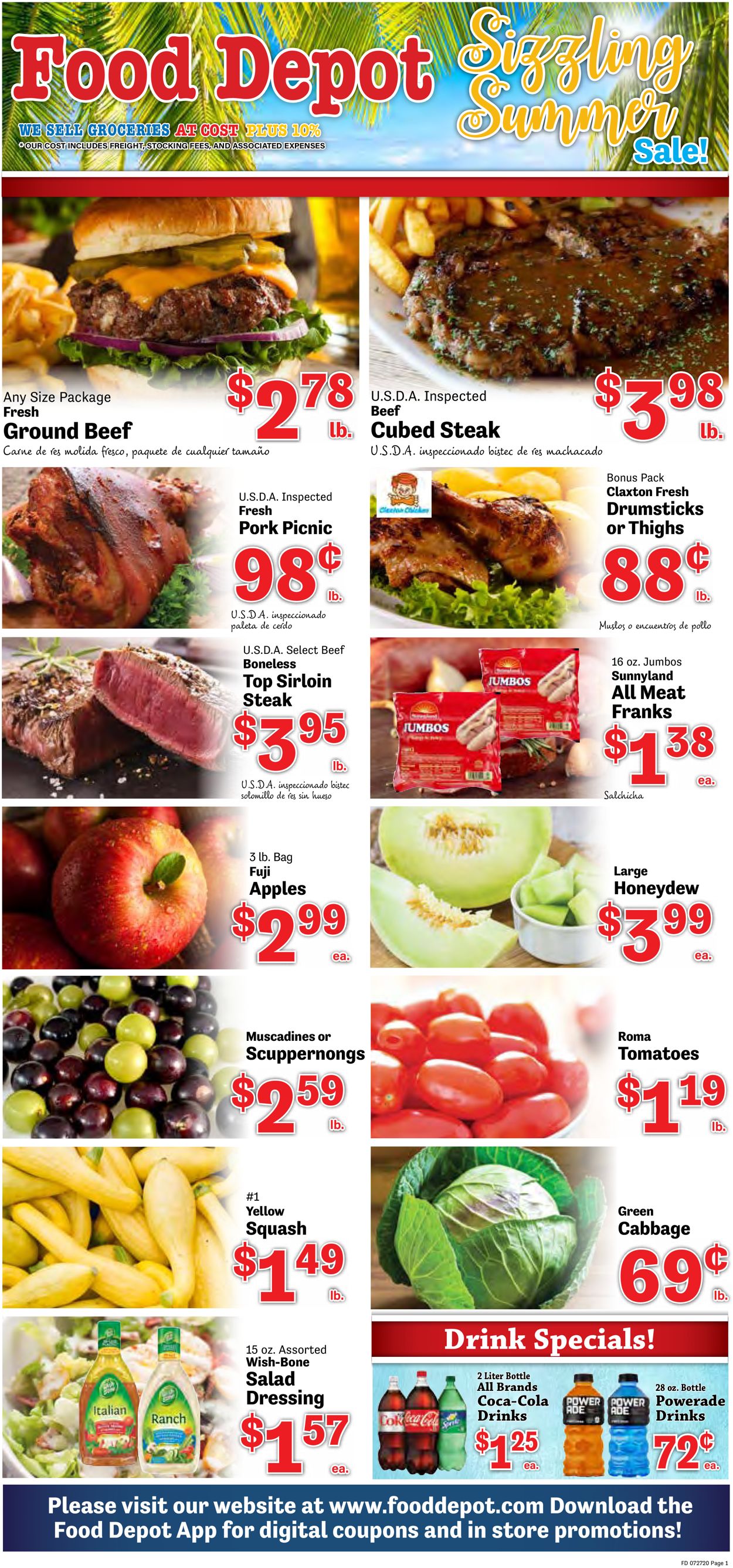 Food Depot Ad from 07/27/2020