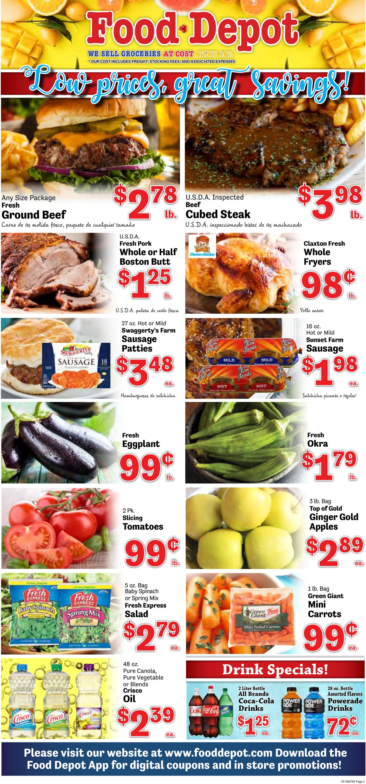 Food Depot Ad from 08/17/2020