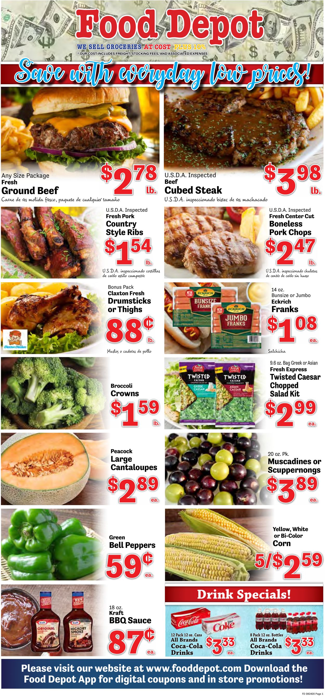 Food Depot Ad from 08/24/2020