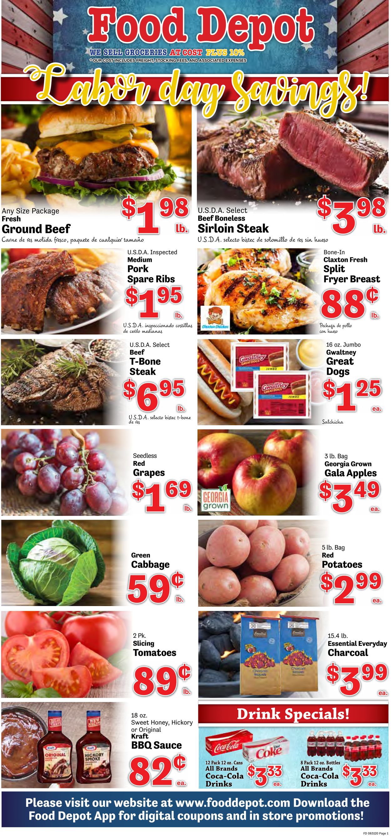 Food Depot Ad from 08/31/2020
