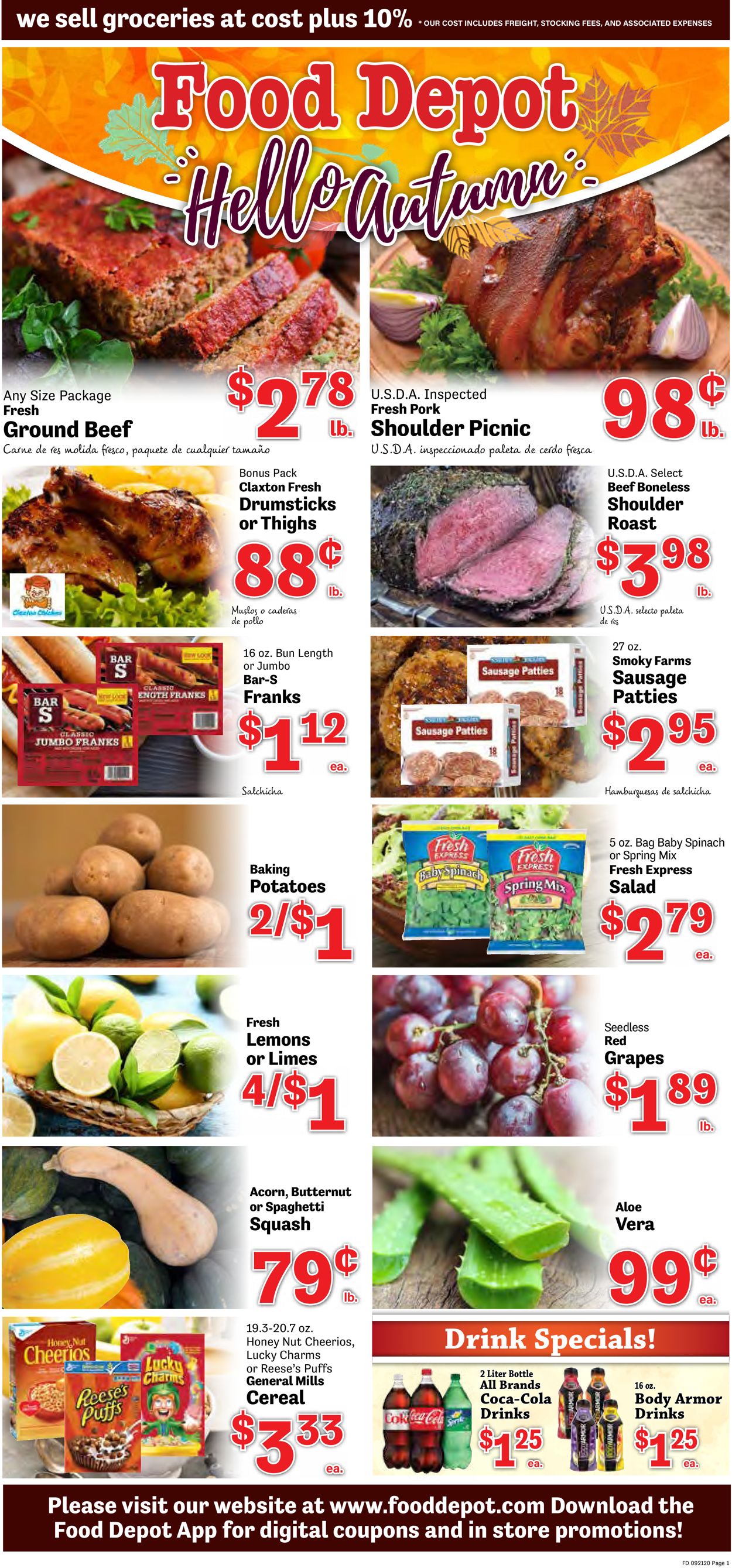Food Depot Ad from 09/21/2020