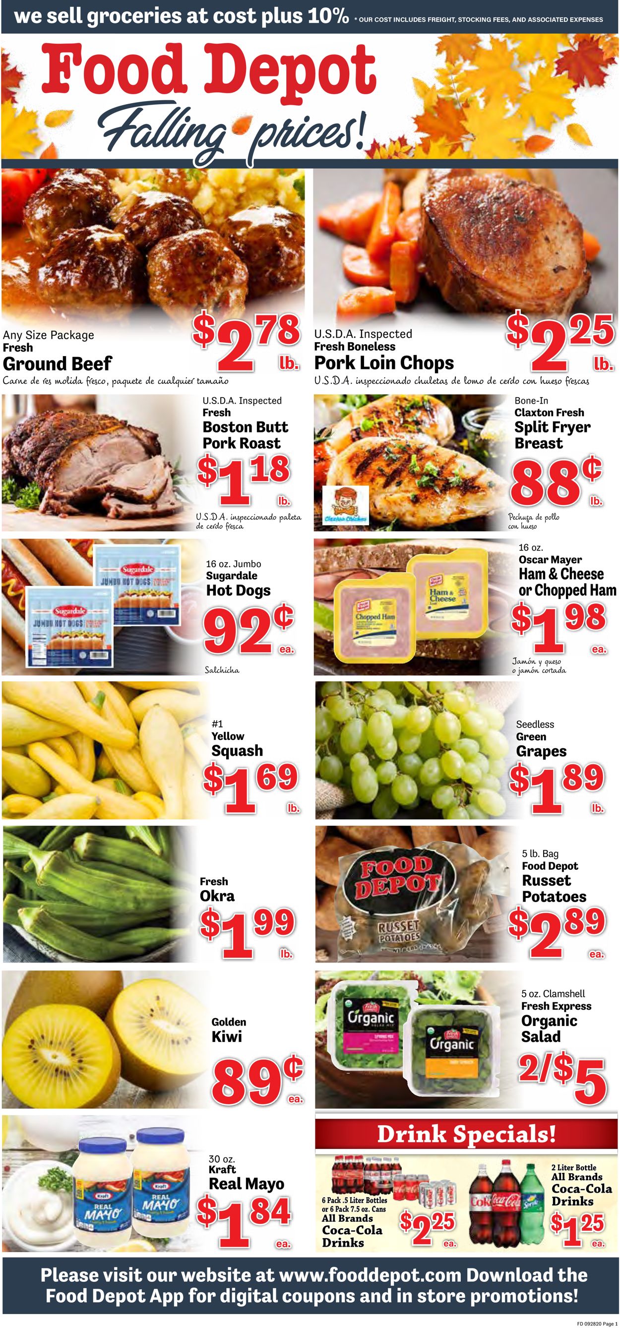 Food Depot Ad from 09/28/2020