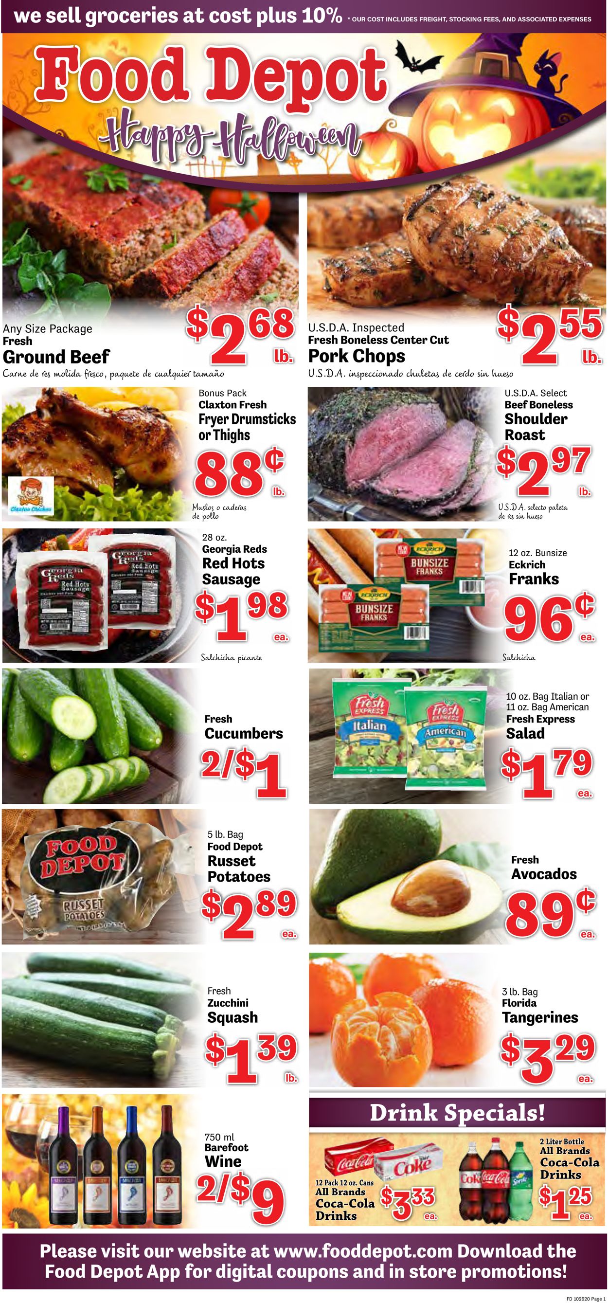 Food Depot Ad from 10/26/2020