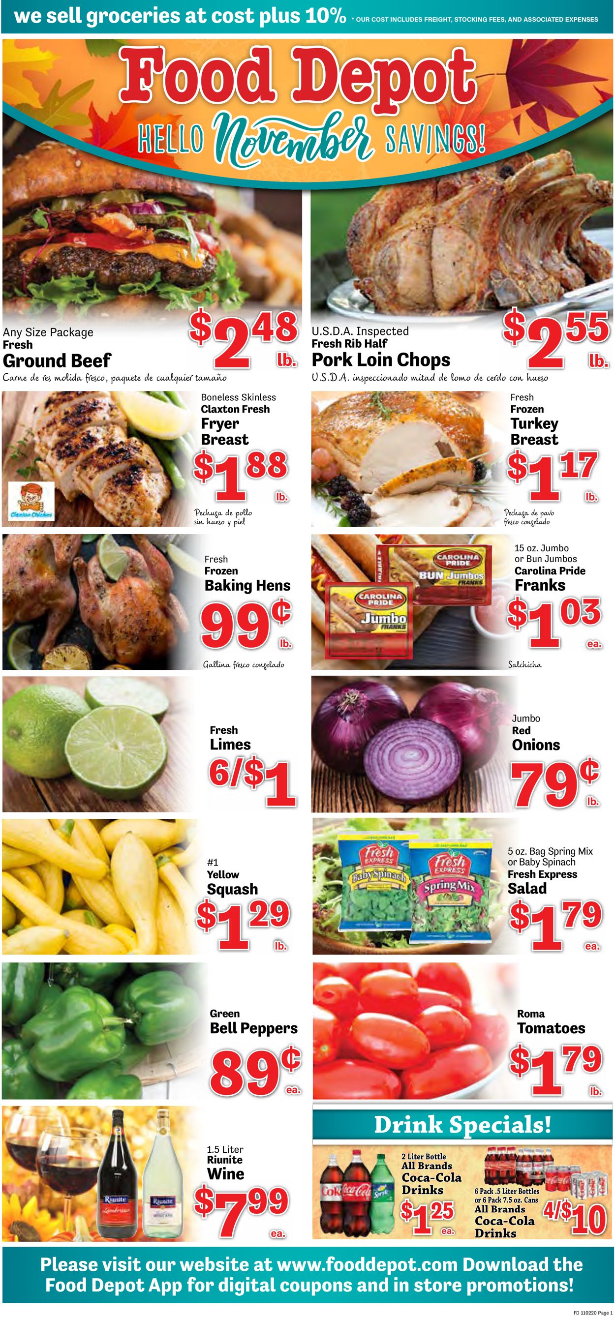 Food Depot Ad from 11/02/2020