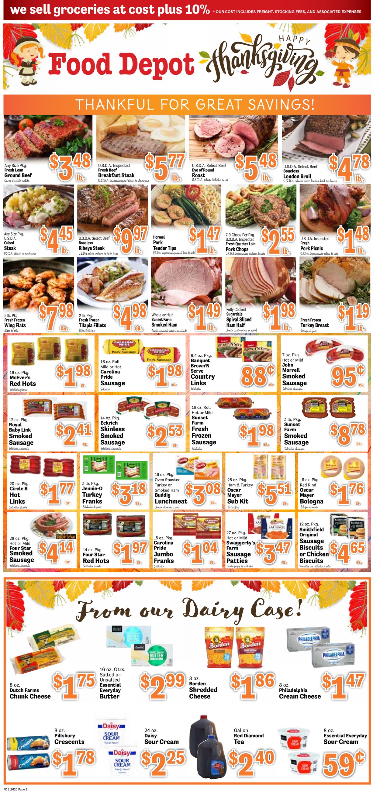 Food Depot Ad from 11/16/2020