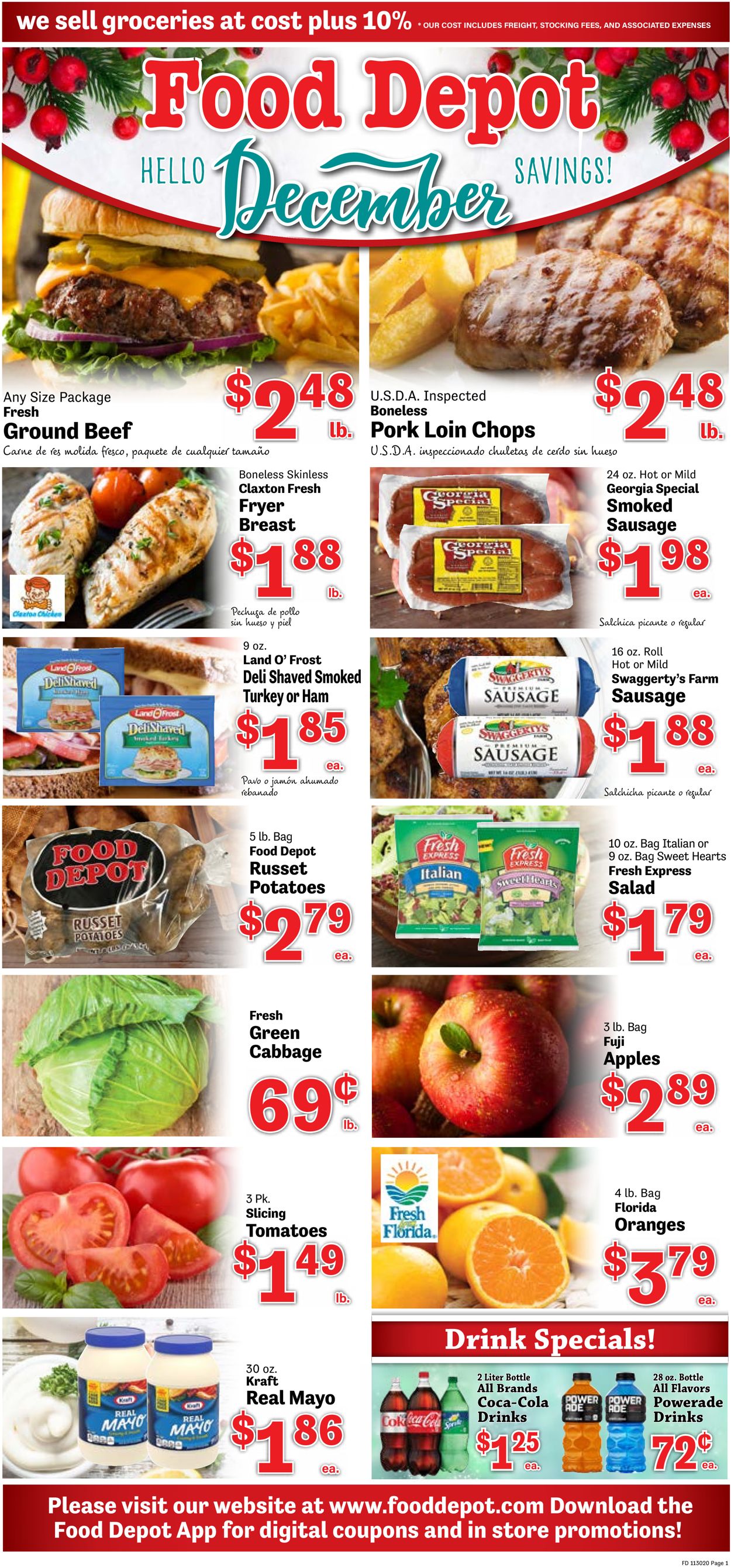 Food Depot Ad from 11/30/2020
