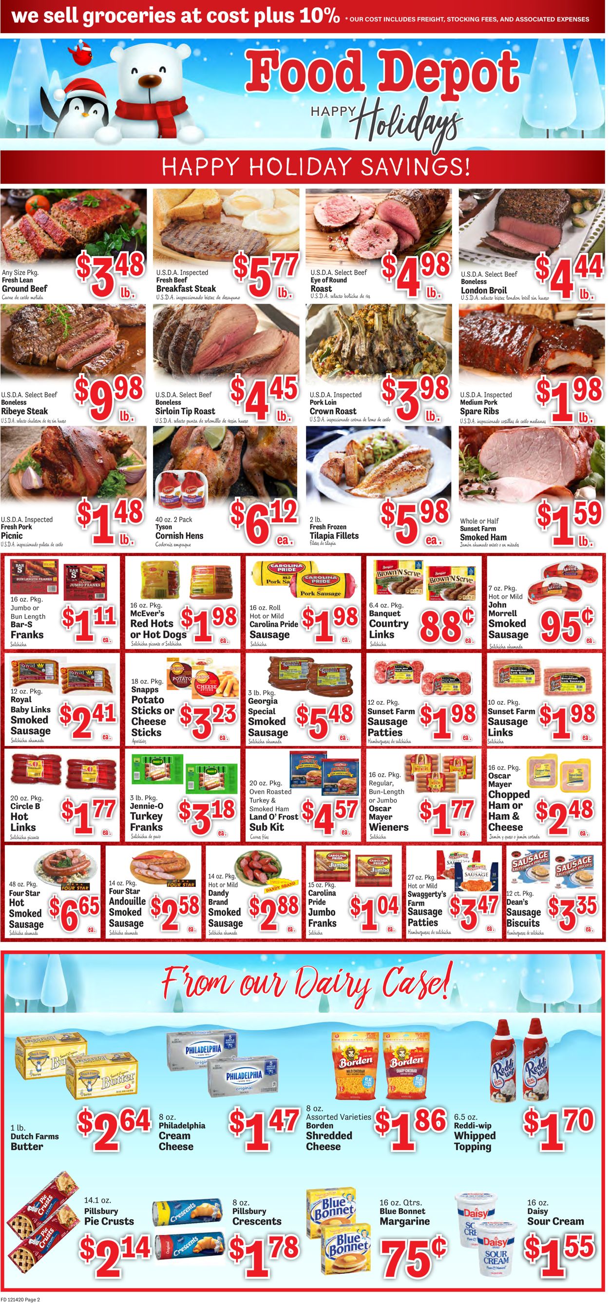 Food Depot Ad from 12/14/2020