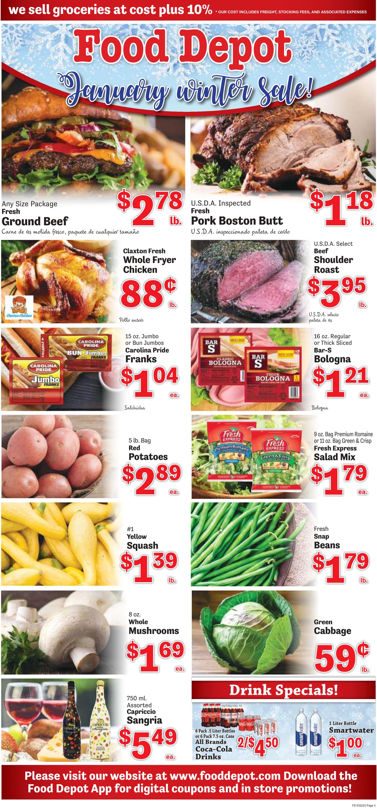Food Depot Ad from 01/11/2021