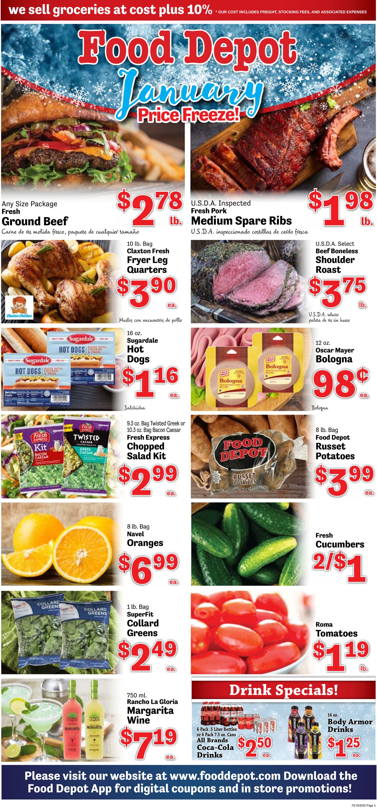 Food Depot Ad from 01/25/2021