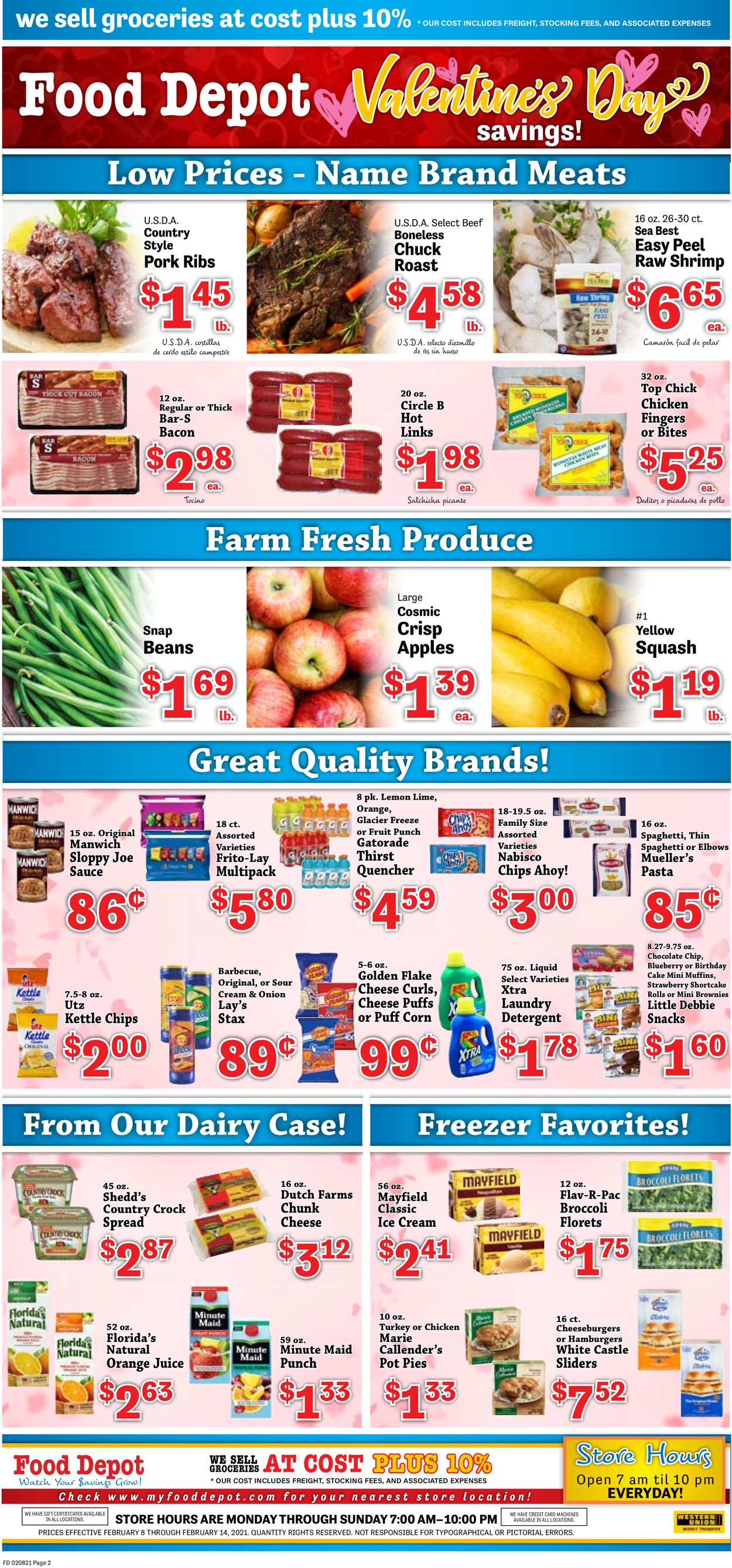Food Depot Ad from 02/08/2021