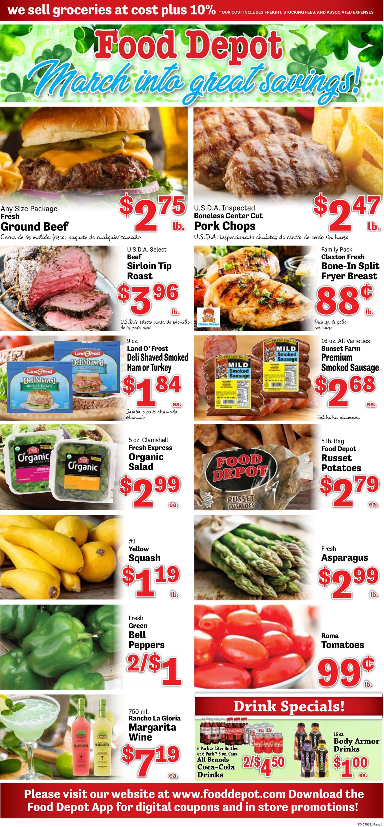 Food Depot Ad from 03/01/2021