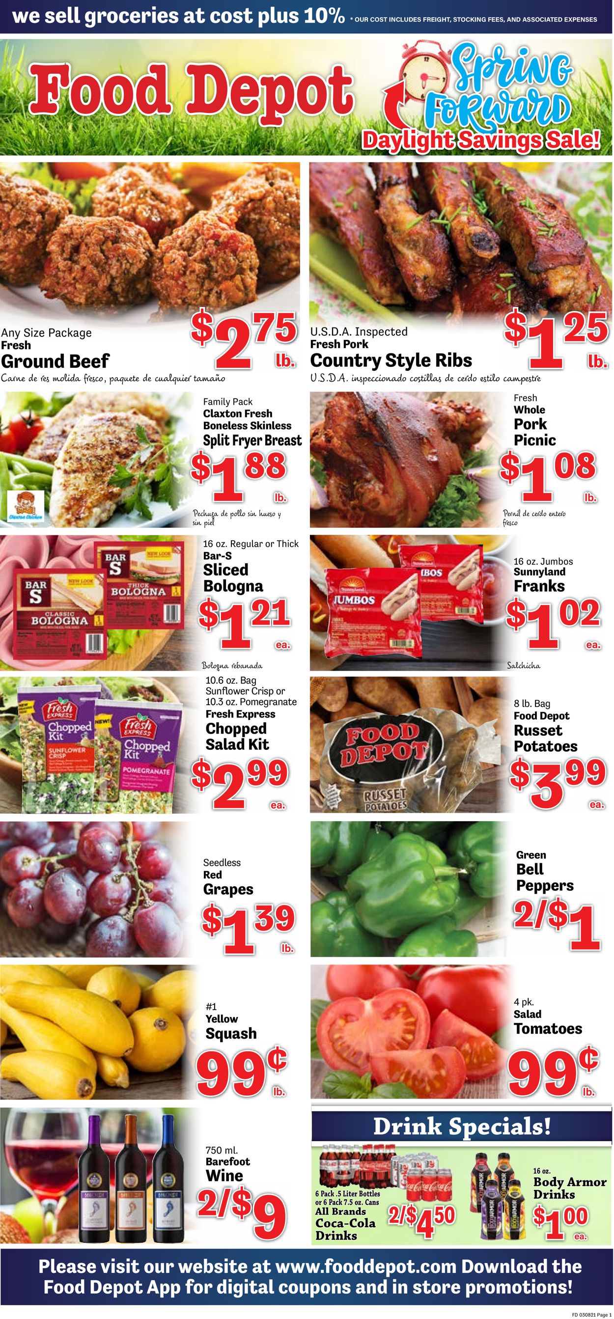 Food Depot Ad from 03/08/2021