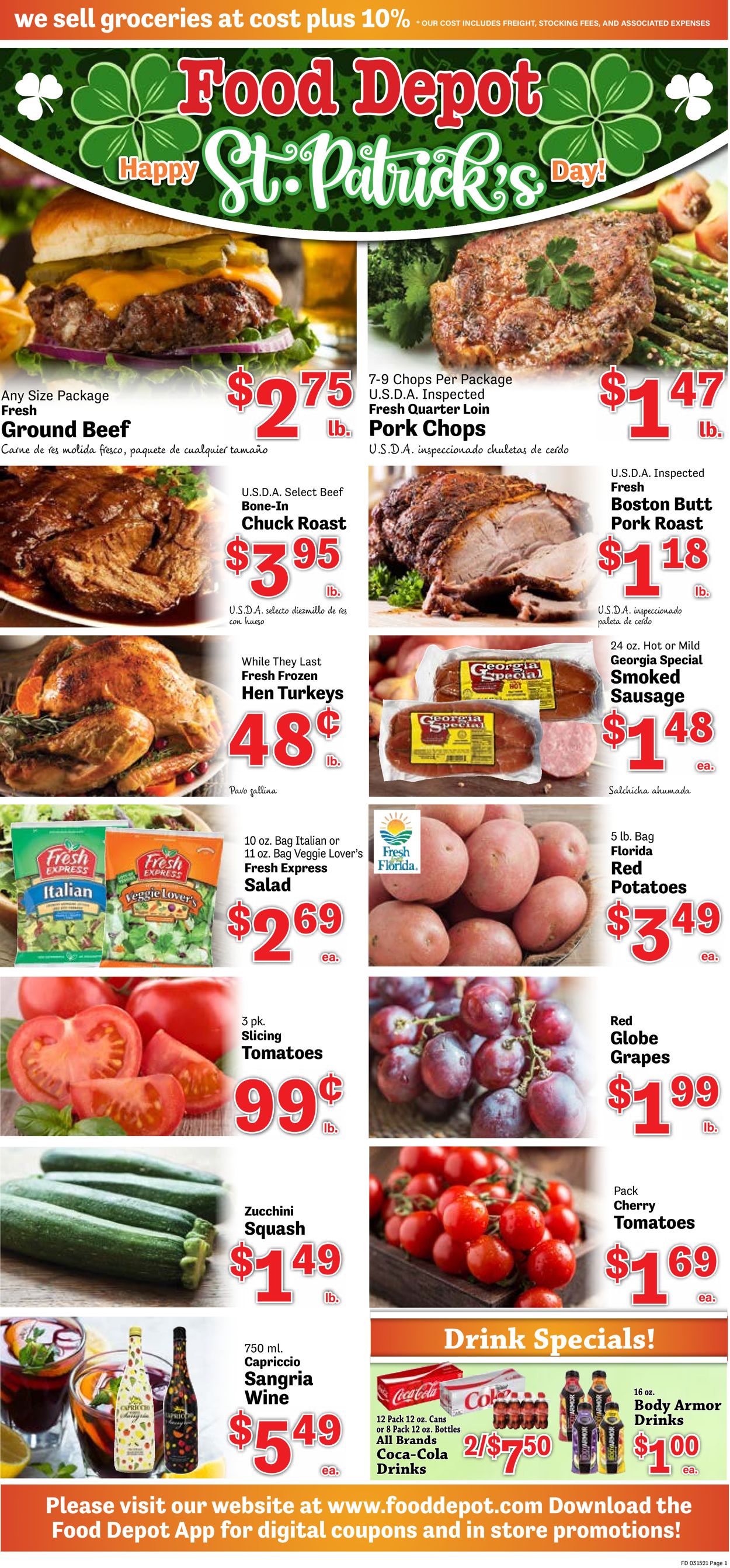 Food Depot Ad from 03/15/2021