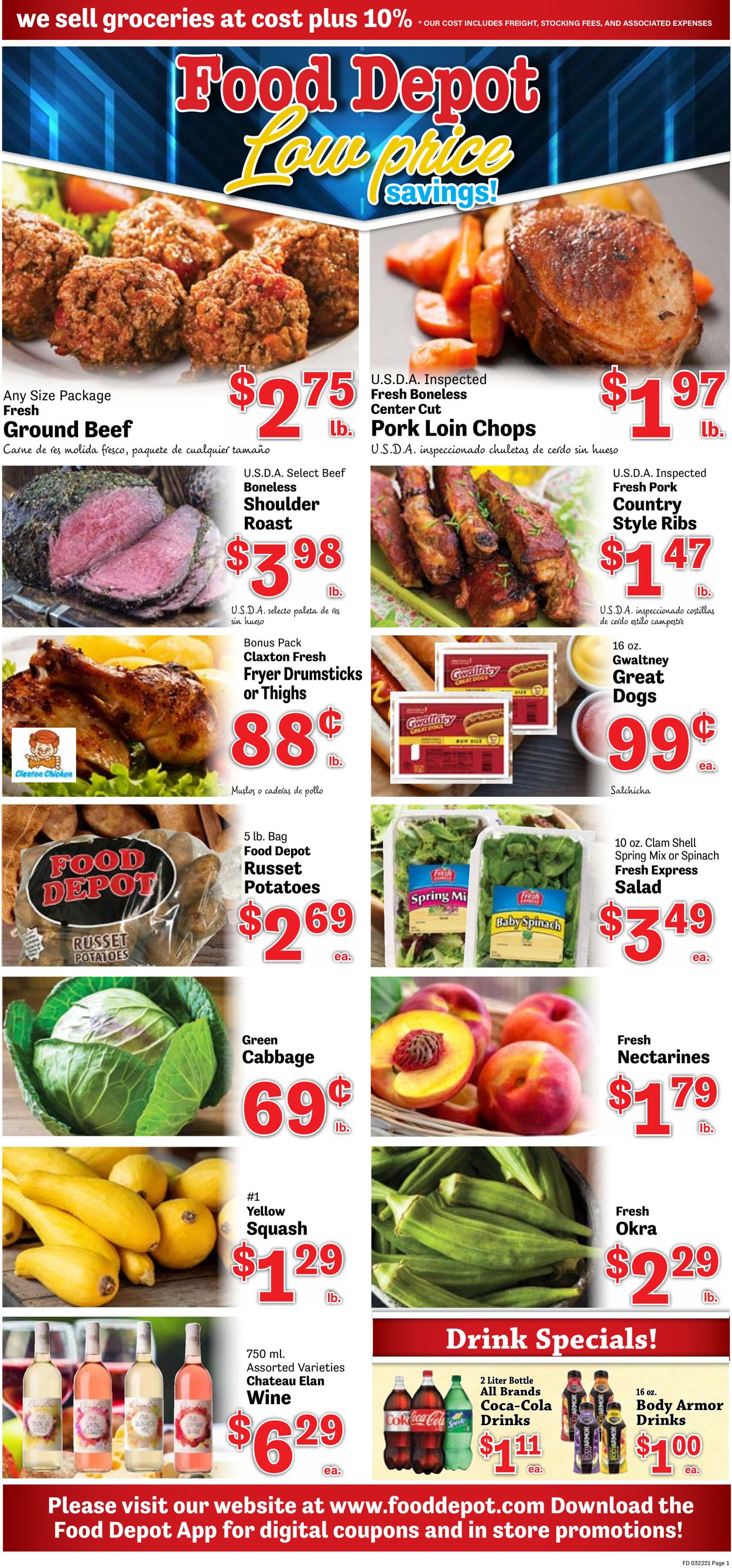 Food Depot Ad from 03/22/2021