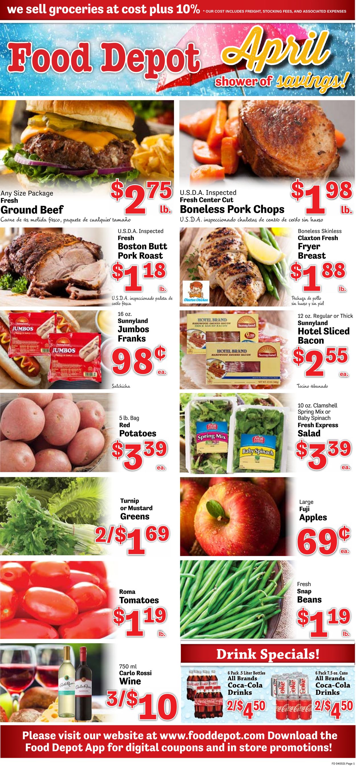 Food Depot Ad from 04/05/2021