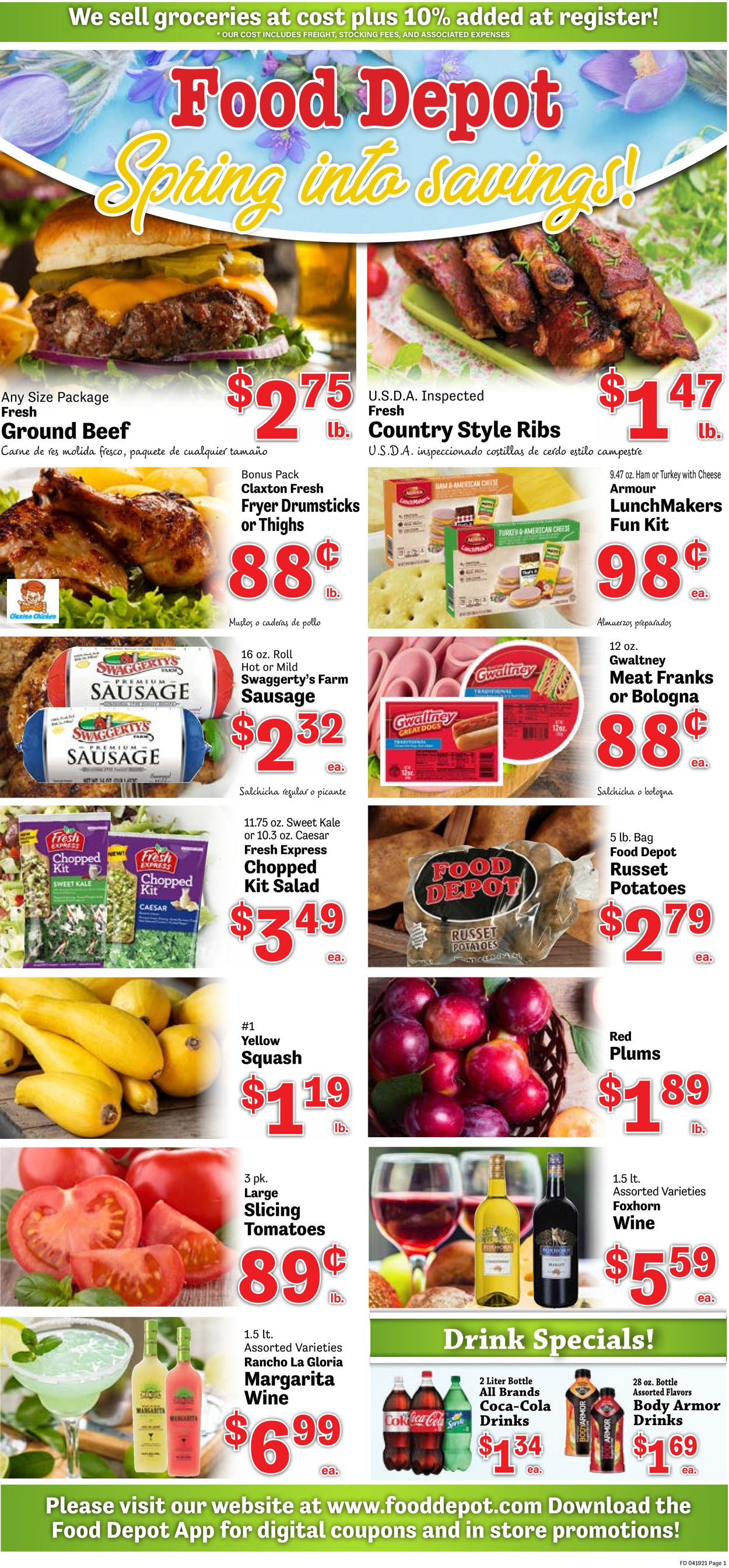 Food Depot Ad from 04/19/2021