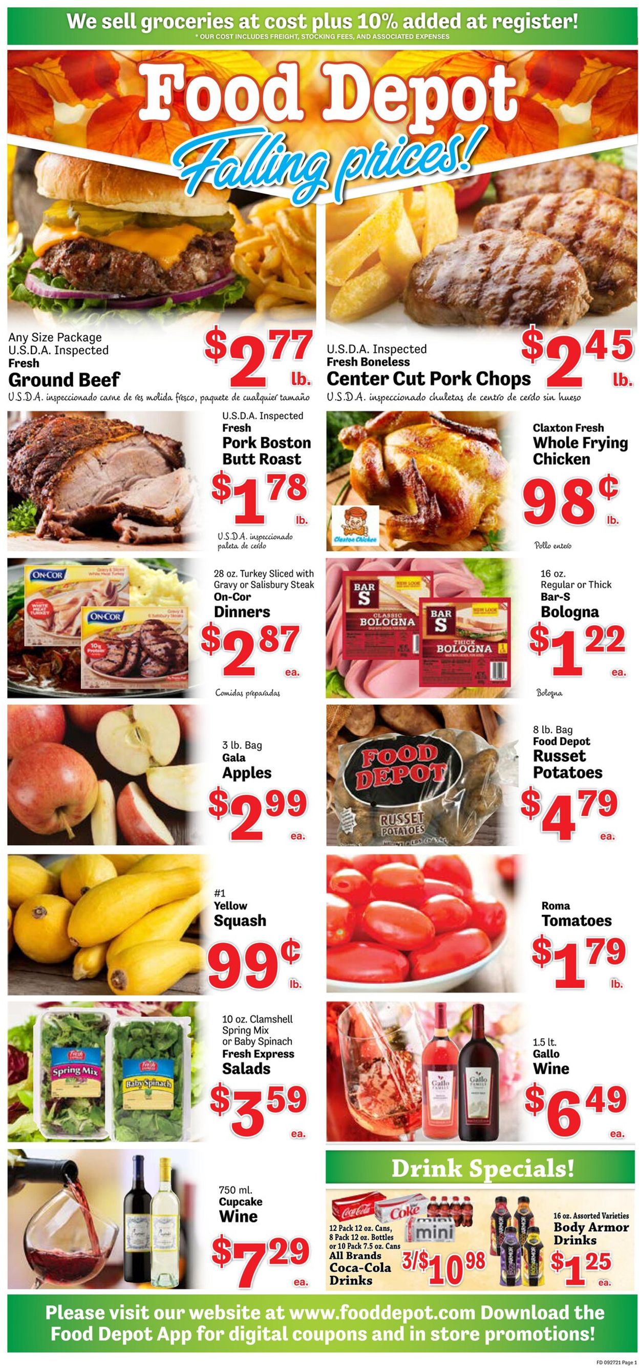 Food Depot Ad from 09/27/2021