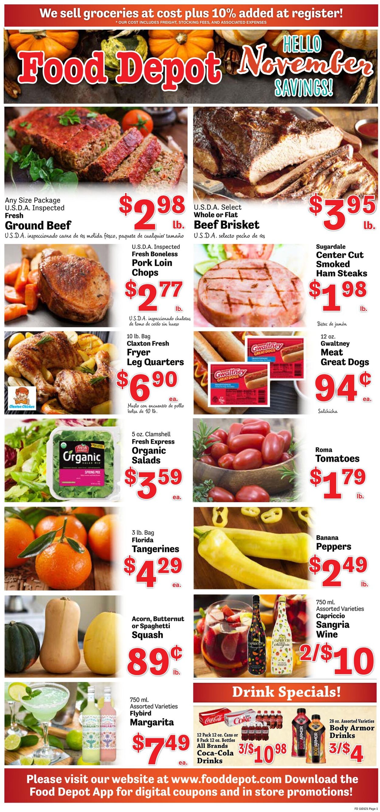 Food Depot Ad from 11/01/2021