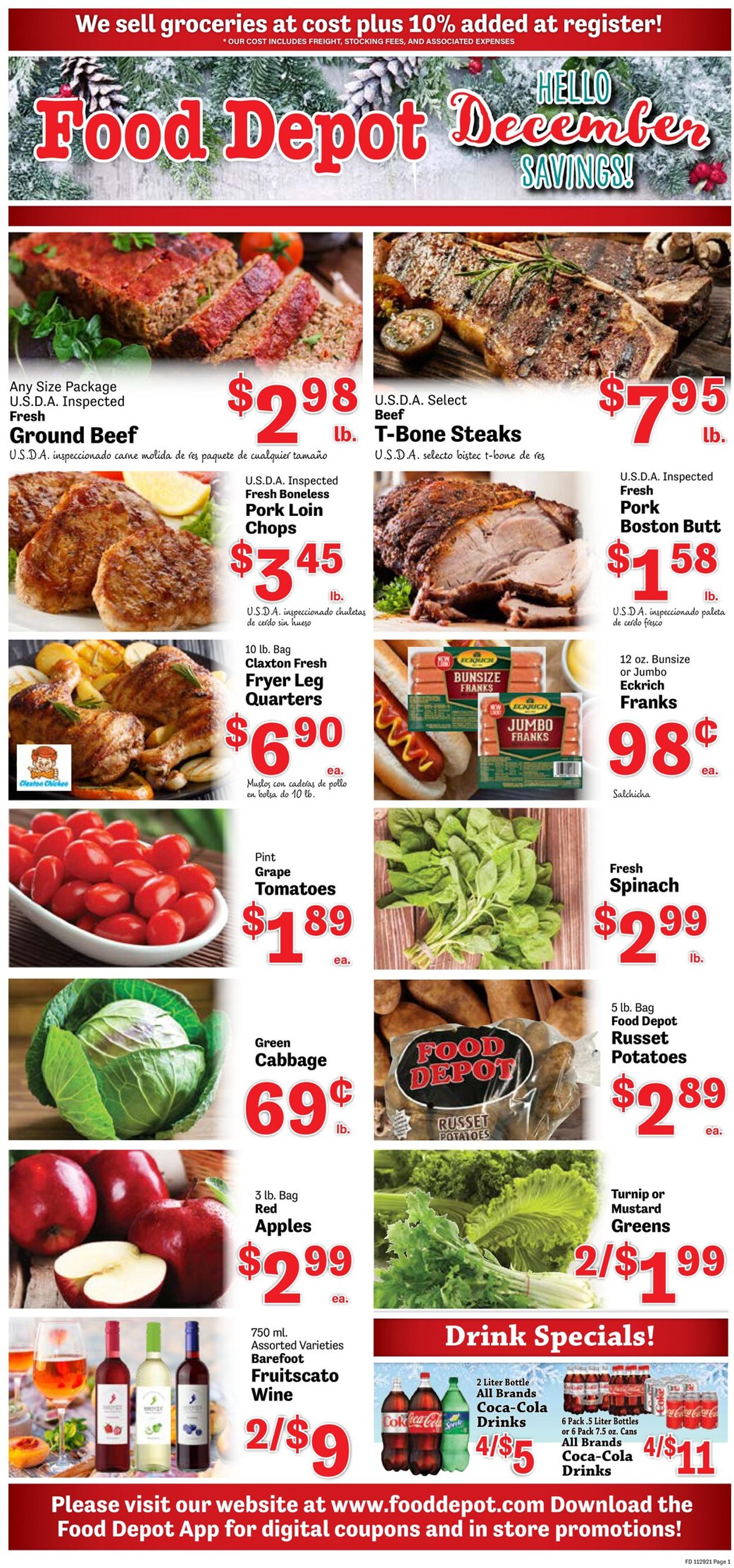 Food Depot Ad from 11/29/2021