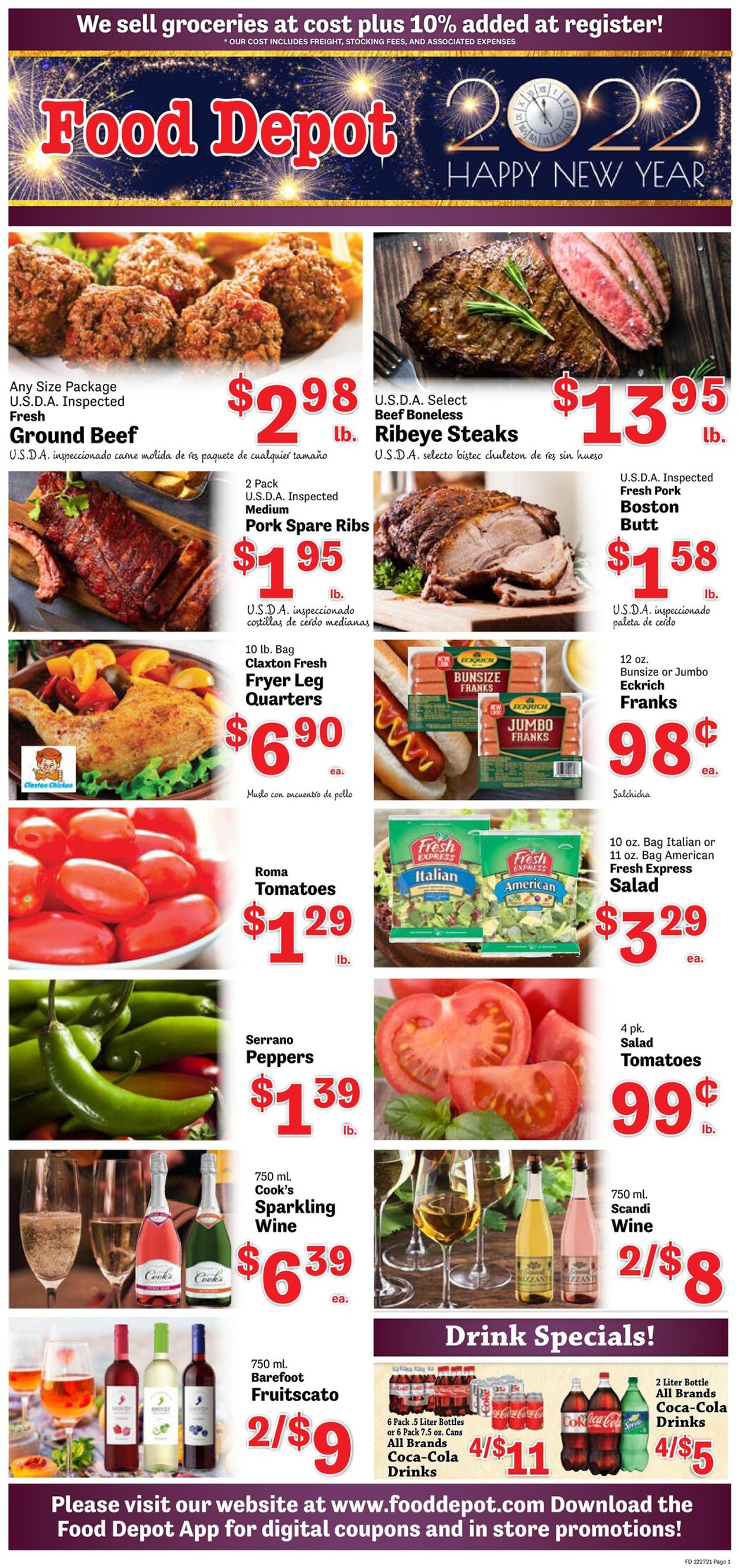 Food Depot Ad from 12/27/2021