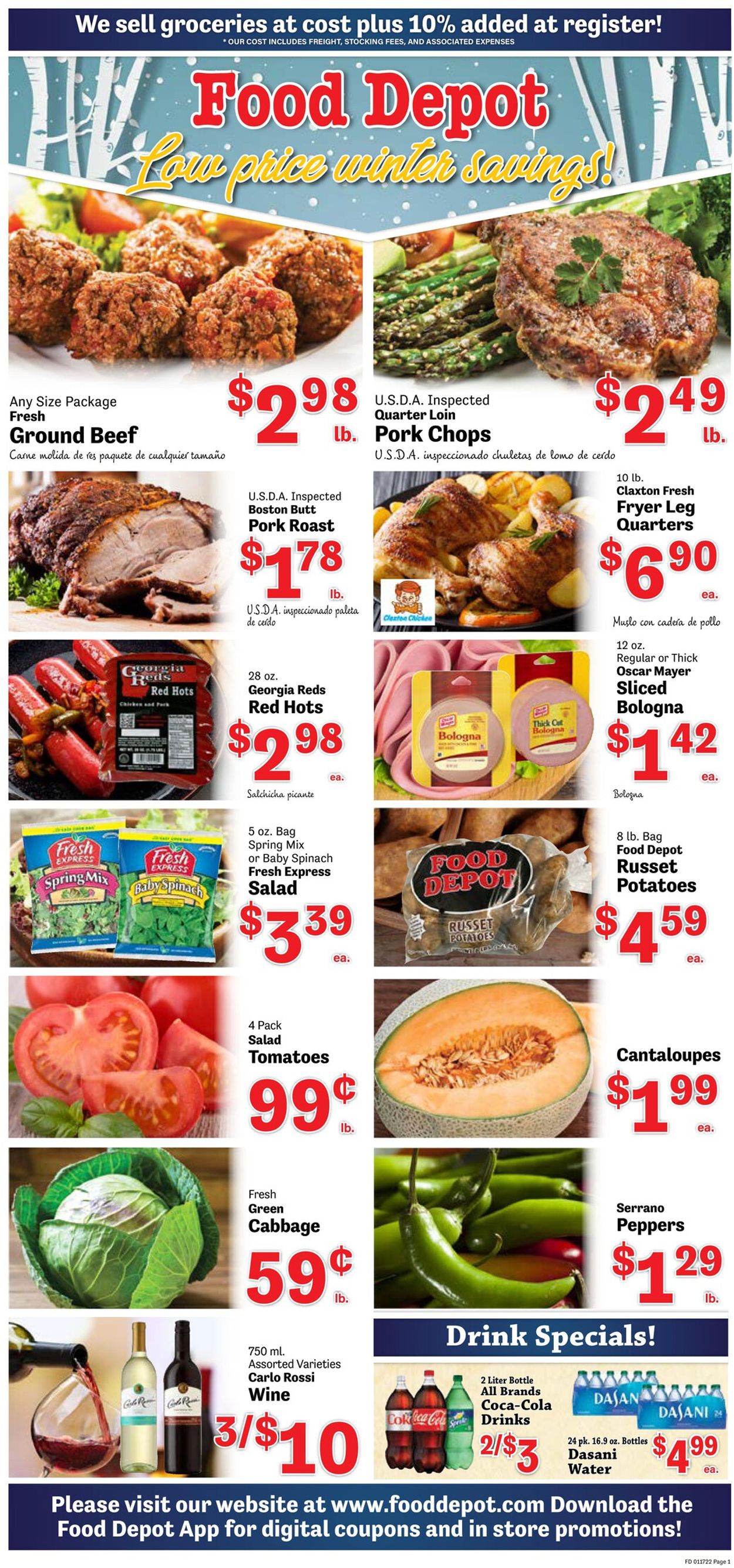 Food Depot Ad from 01/17/2022