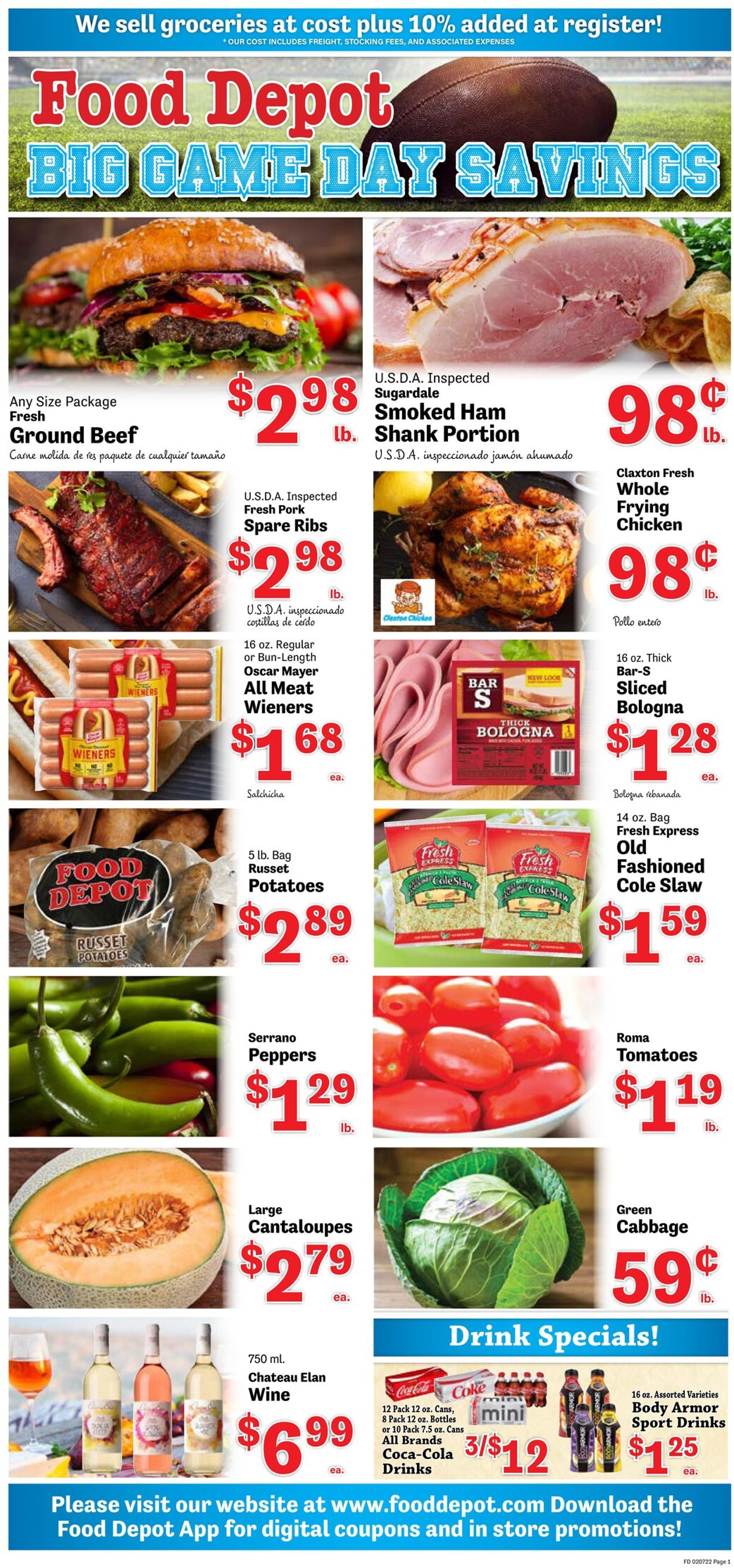 Food Depot Ad from 02/07/2022