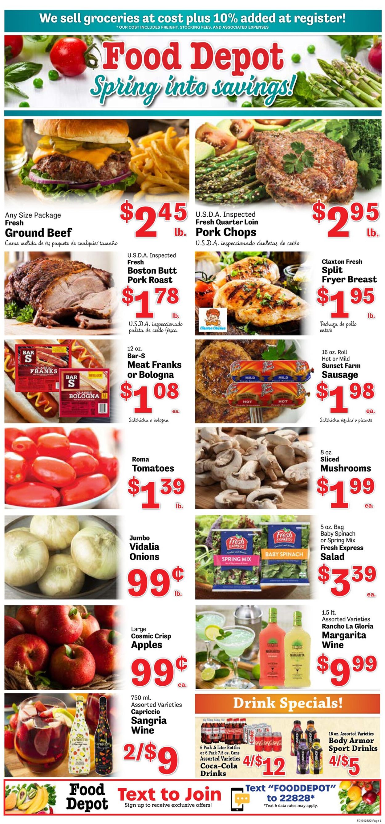 Food Depot Ad from 04/25/2022