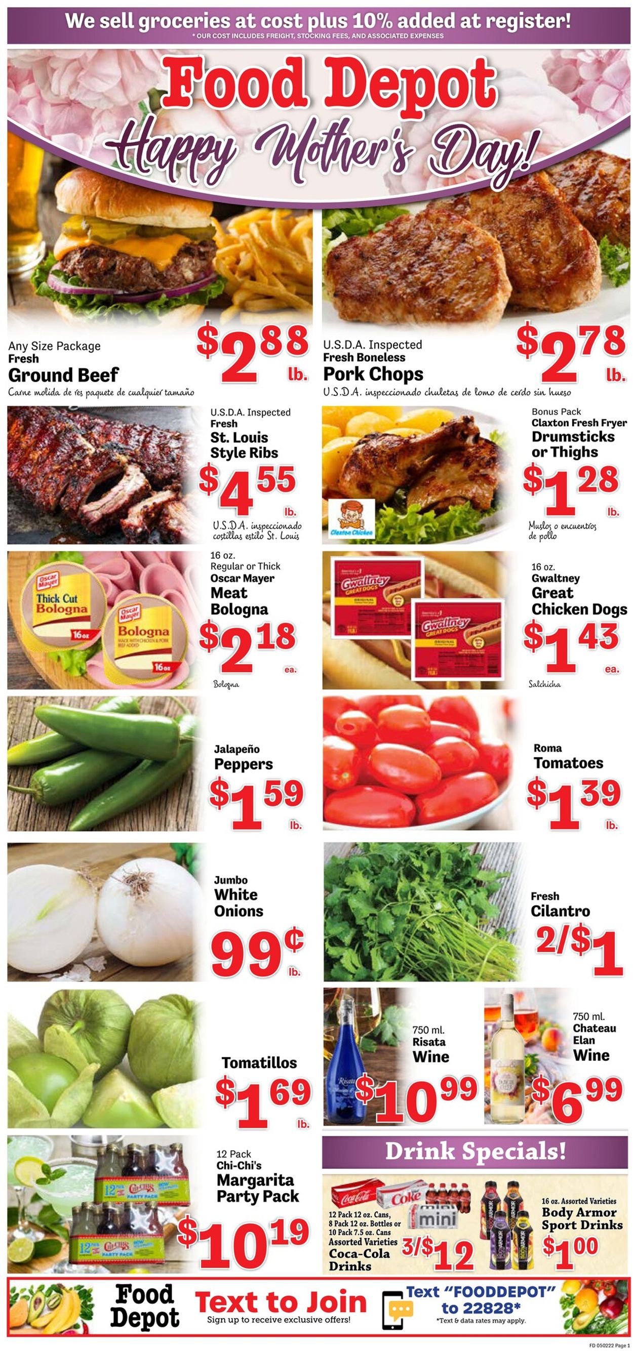 Food Depot Ad from 05/02/2022