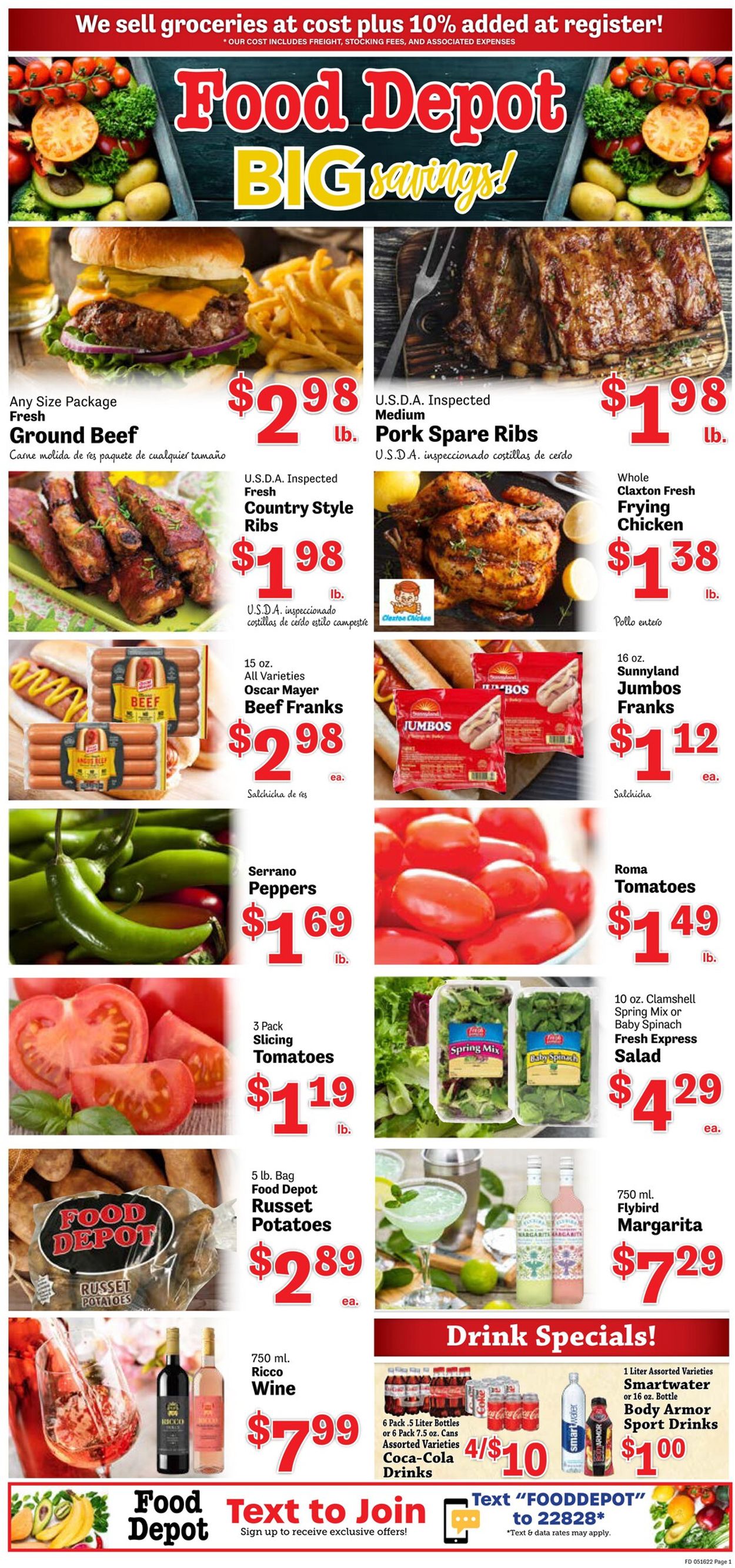 Food Depot Ad from 05/16/2022