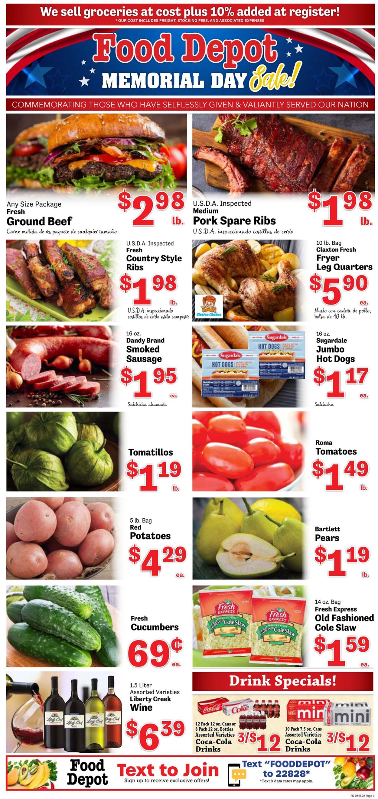 Food Depot Ad from 05/23/2022