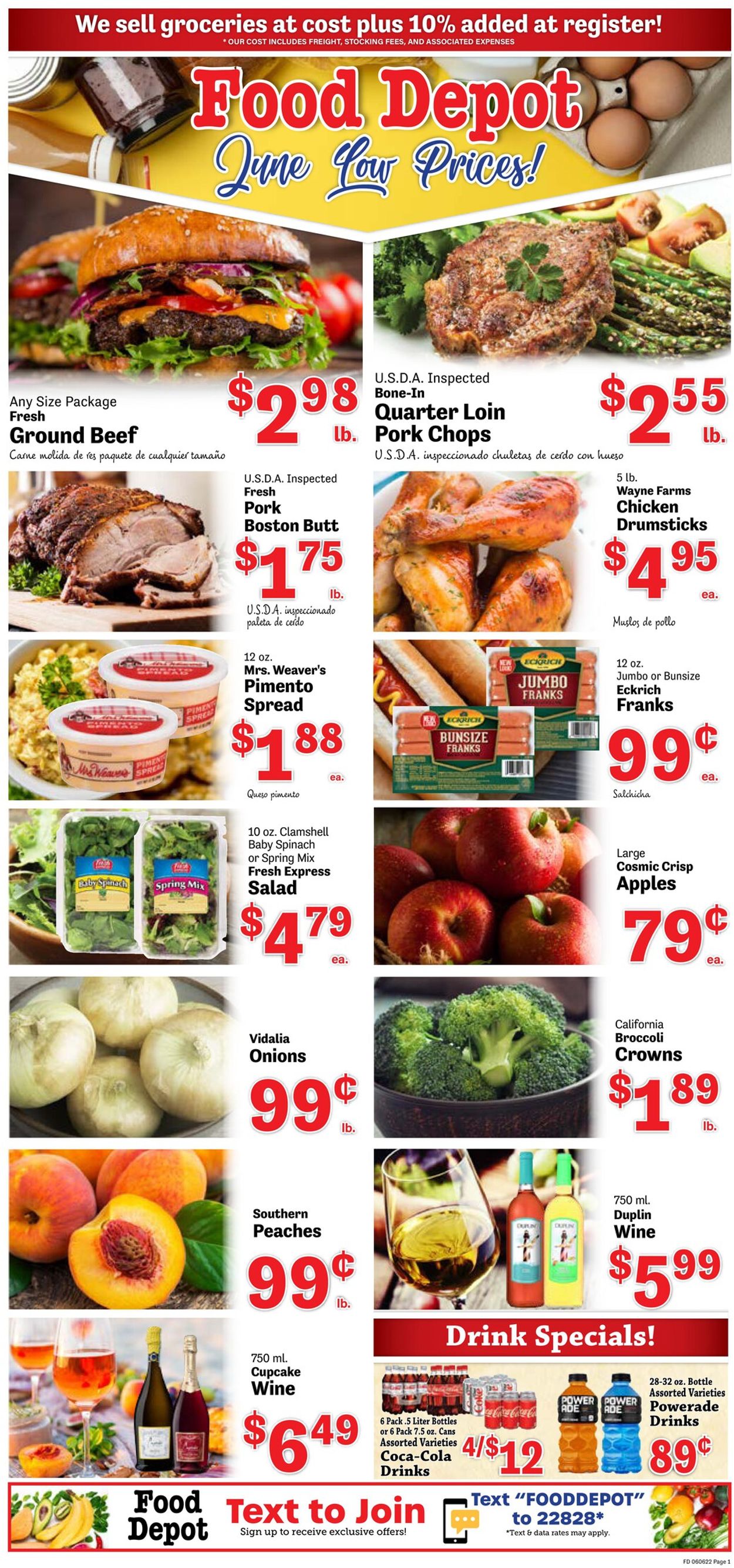 Food Depot Ad from 06/06/2022