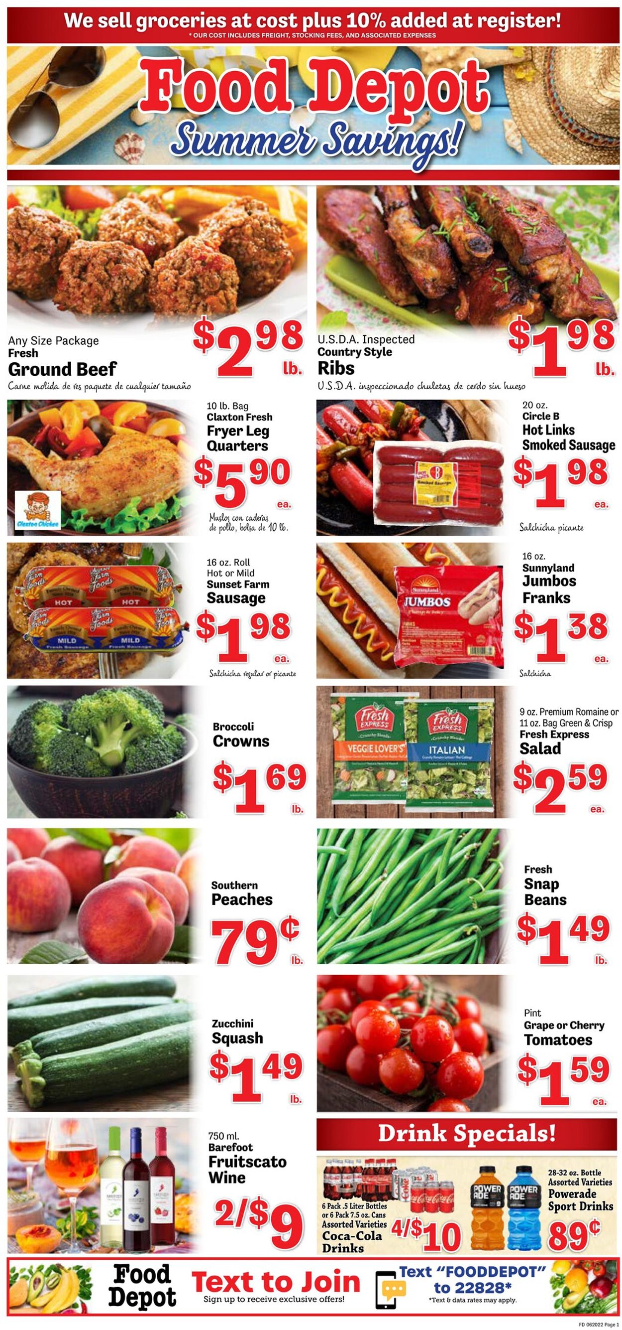Food Depot Ad from 06/20/2022